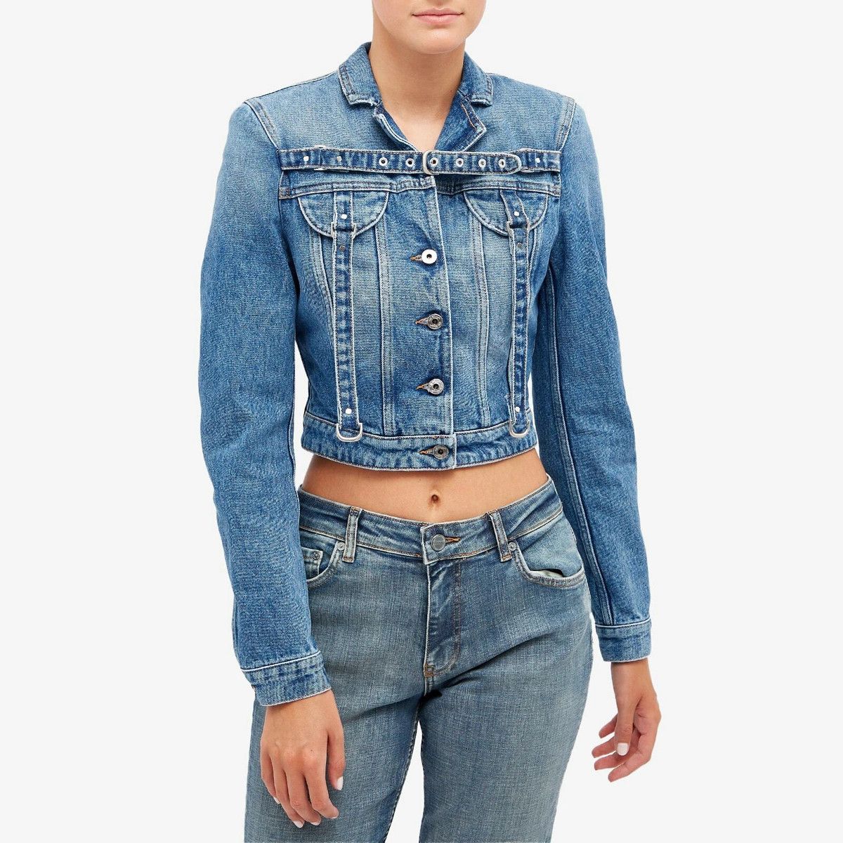 Off-White o1y1125 Denim Jacket in Blue Size M / US 6-8 / IT 42-44 - 3 Thumbnail