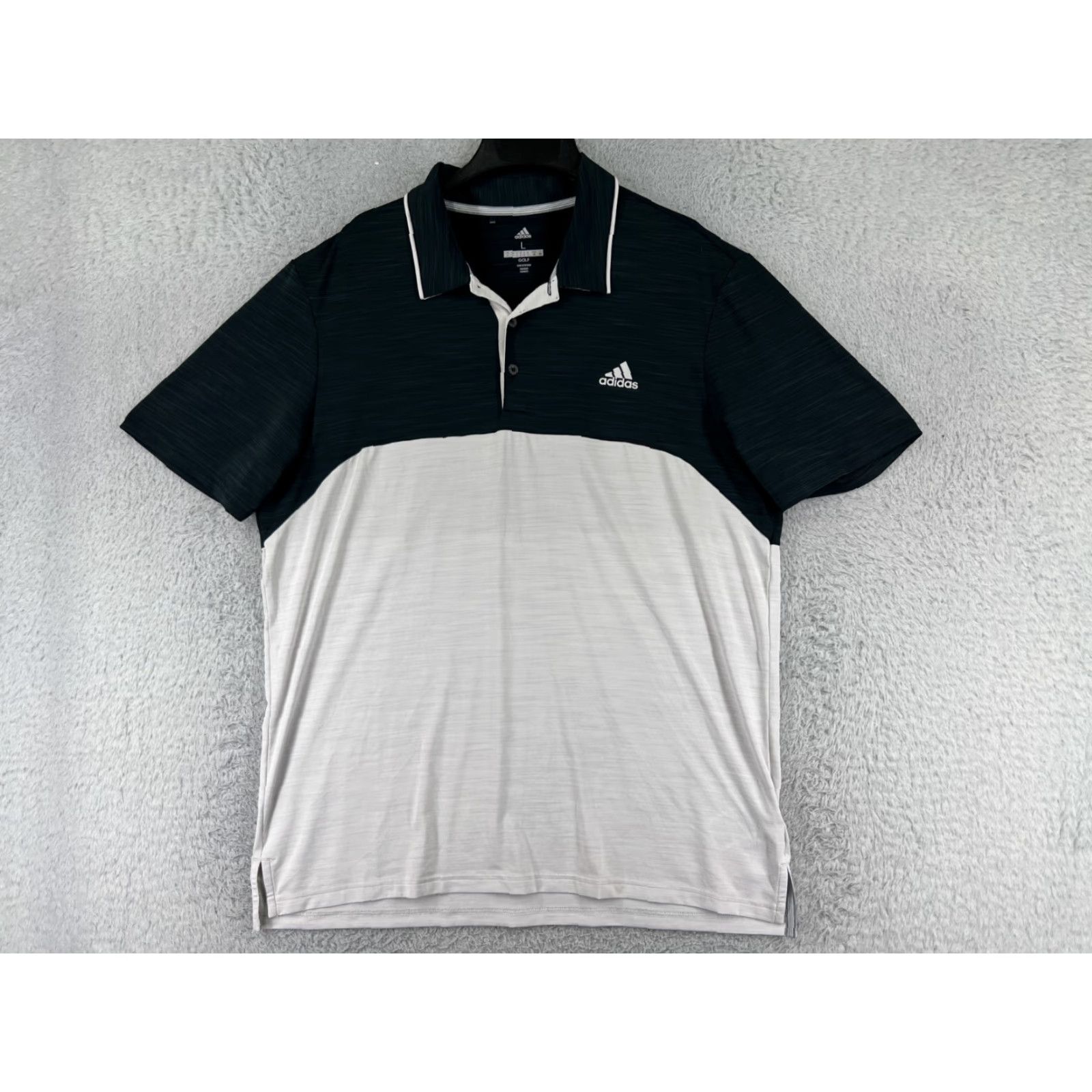 Adidas adidas Golf Polo Shirt Mens L Gray Black 100% Polyester Polo Golf Size US L / EU 52-54 / 3 - 2 Thumbnail