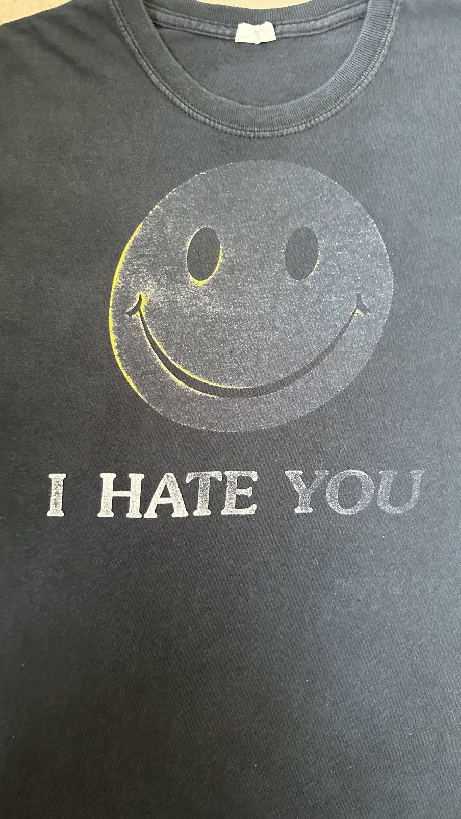 Vintage VINTAGE WELL FADED I HATE YOU TEE Size US M / EU 48-50 / 2 - 2 Thumbnail