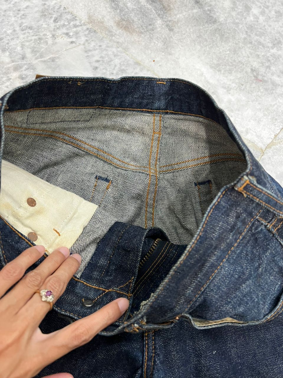 Levi's Vintage Clothing LVC 502 Big E Selvedge Jeans Size US 31 - 11 Thumbnail
