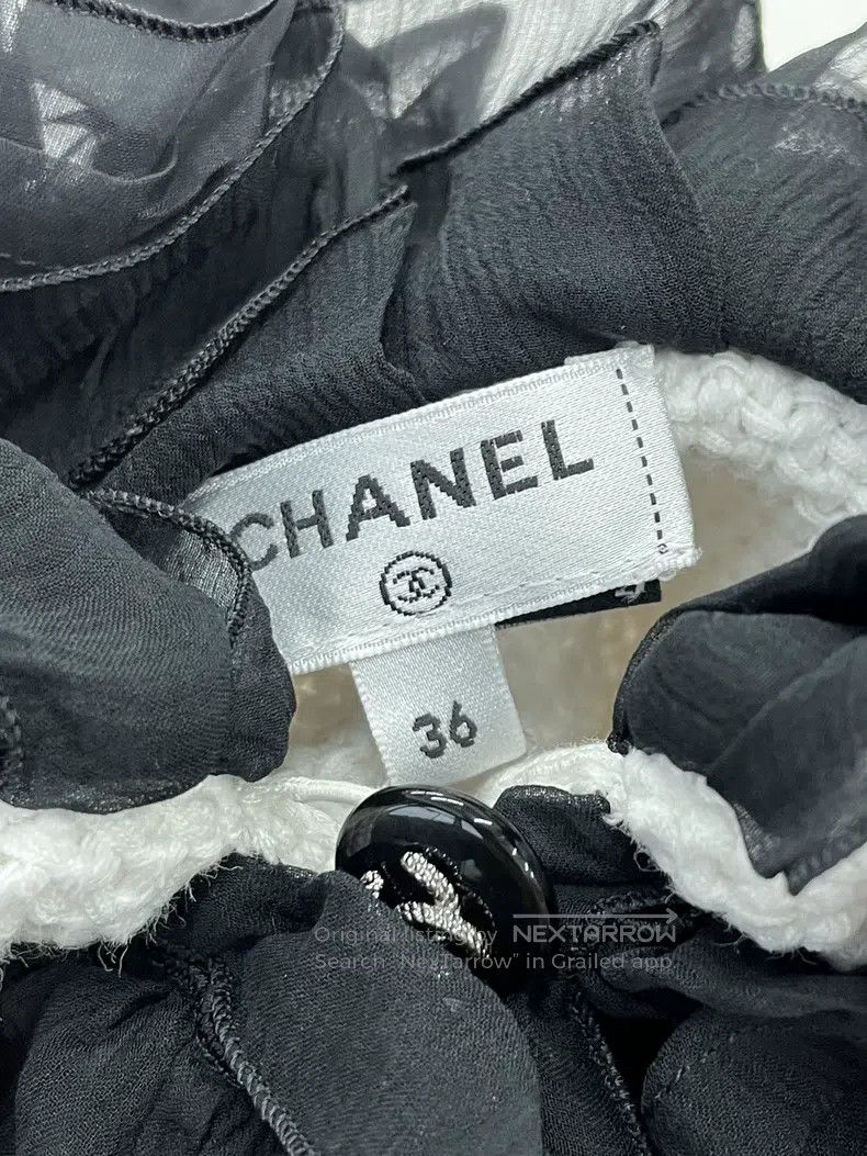 Chanel Chanel White wooden ear collar dress Size XS / US 0-2 / IT 36-38 - 4 Thumbnail