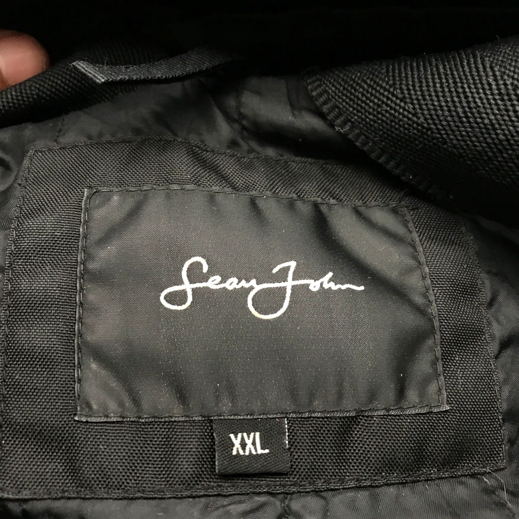 Sean John Sean John GIII Apparel Quilted Jacket Hooded Mens 2XL Black Zip Full Zip Lined Pockets Logo Jacket Size US XXL / EU 58 / 5 - 3 Thumbnail