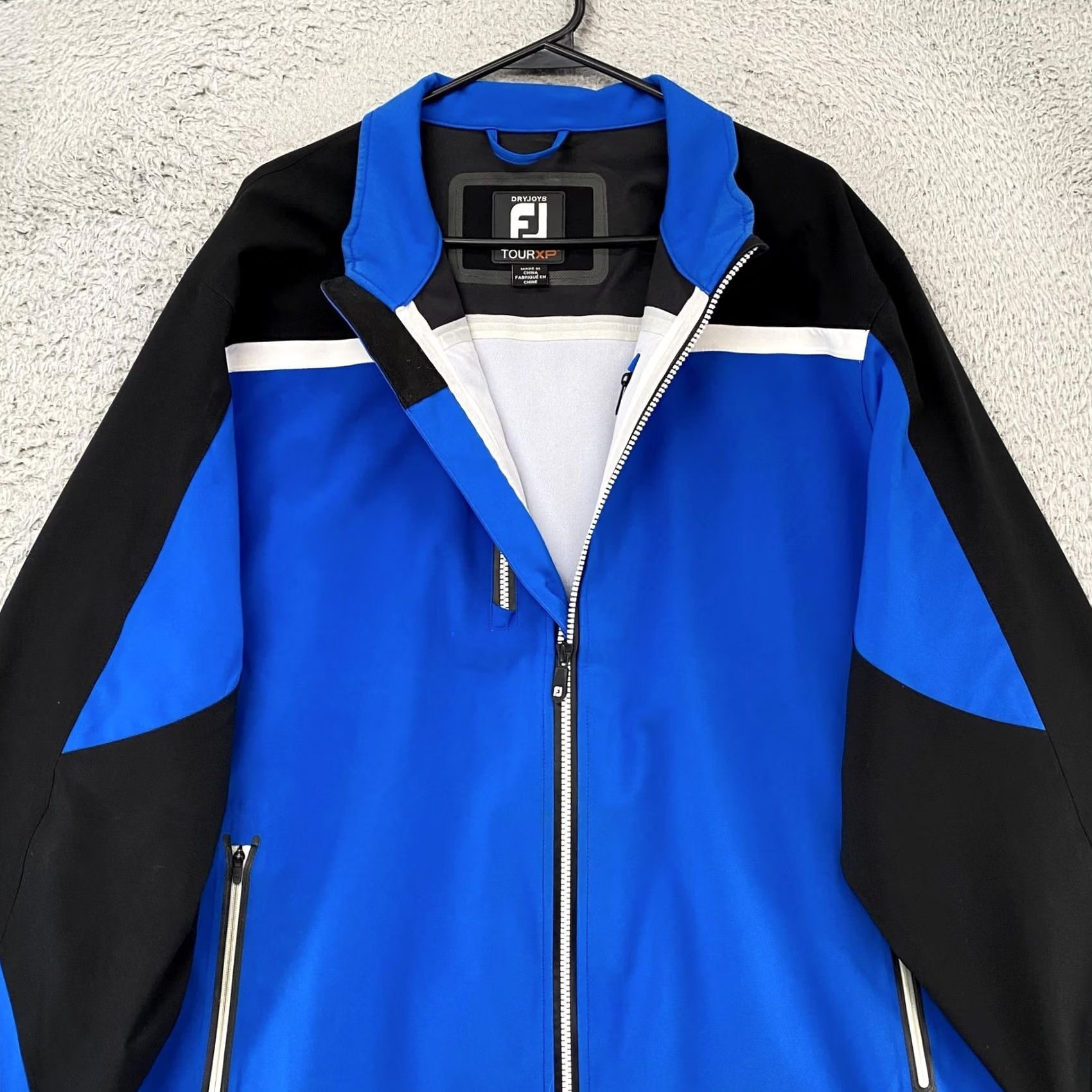 Footjoy FootJoy DryJoys Tour XP Jacket Mens XL Blue Full Zip Waterproof Windbreaker Golf Weatherproof Windbreaker Size US XL / EU 56 / 4 - 3 Thumbnail