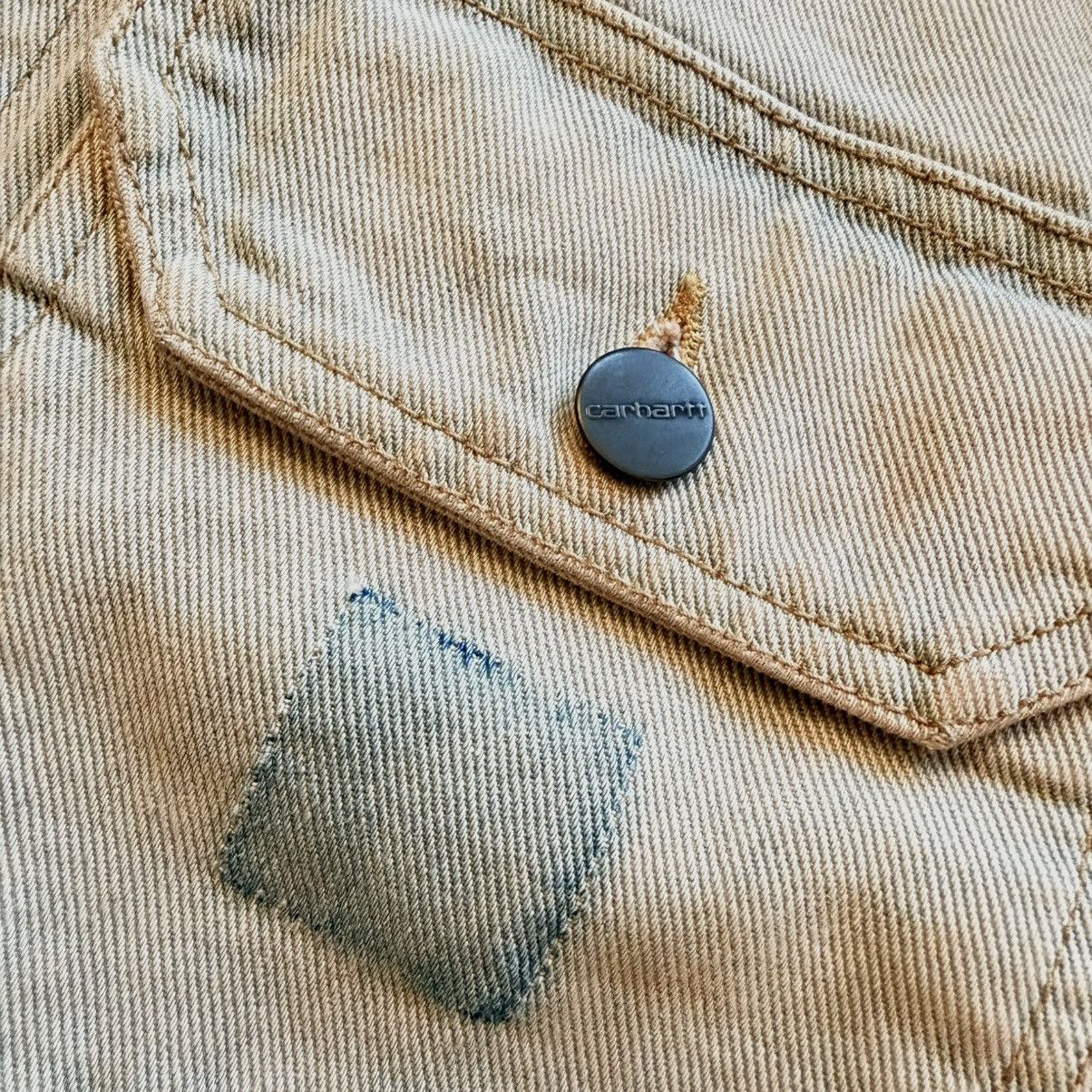 Carhartt Carhartt Distressed Stetson Denim Jacket in Beige size Small Size US S / EU 44-46 / 1 - 3 Thumbnail