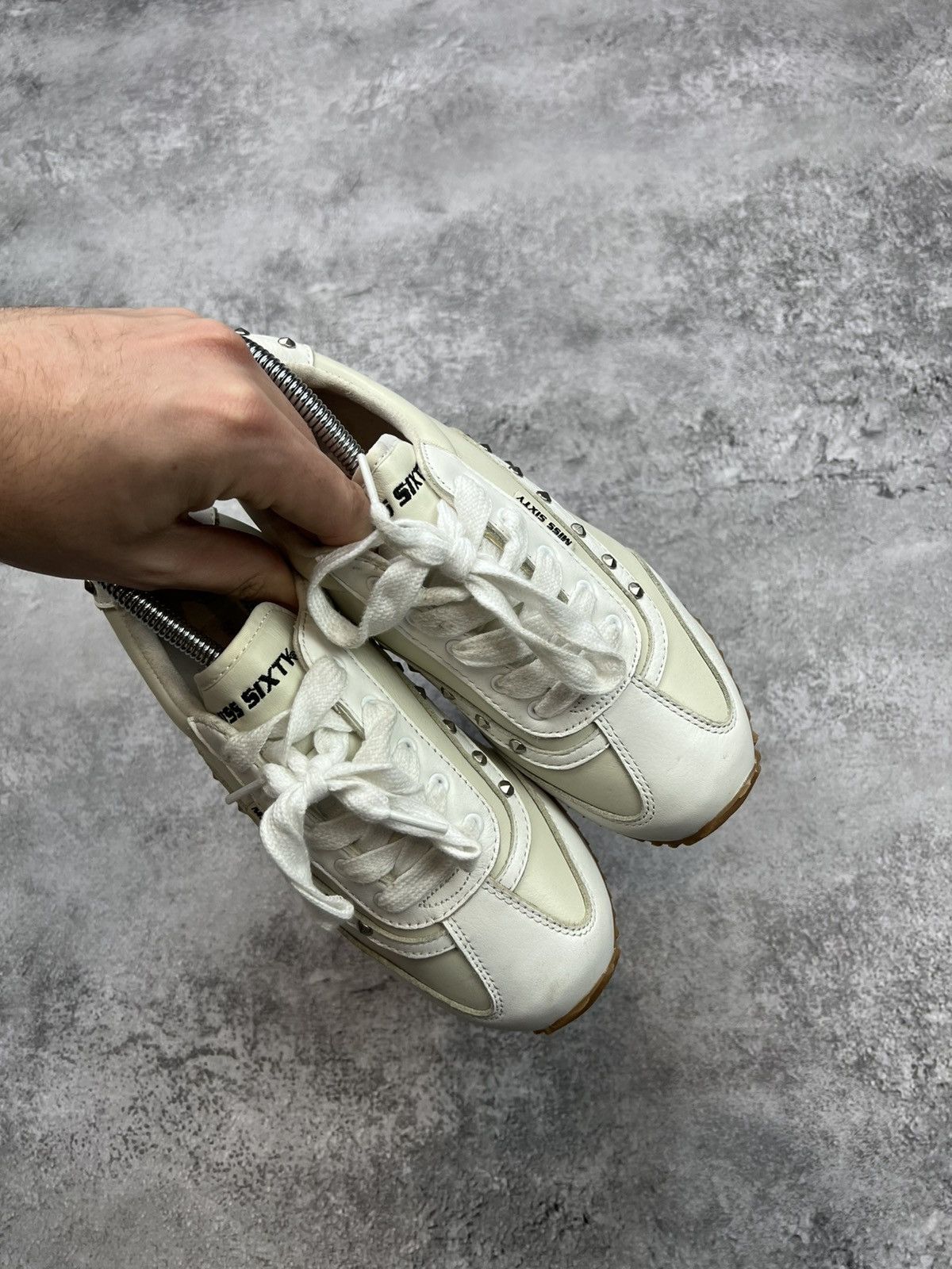Miss Sixty Miss Sixty White Sneakers Womens Sk8 Y2K Size US 6 / IT 36 - 6 Thumbnail