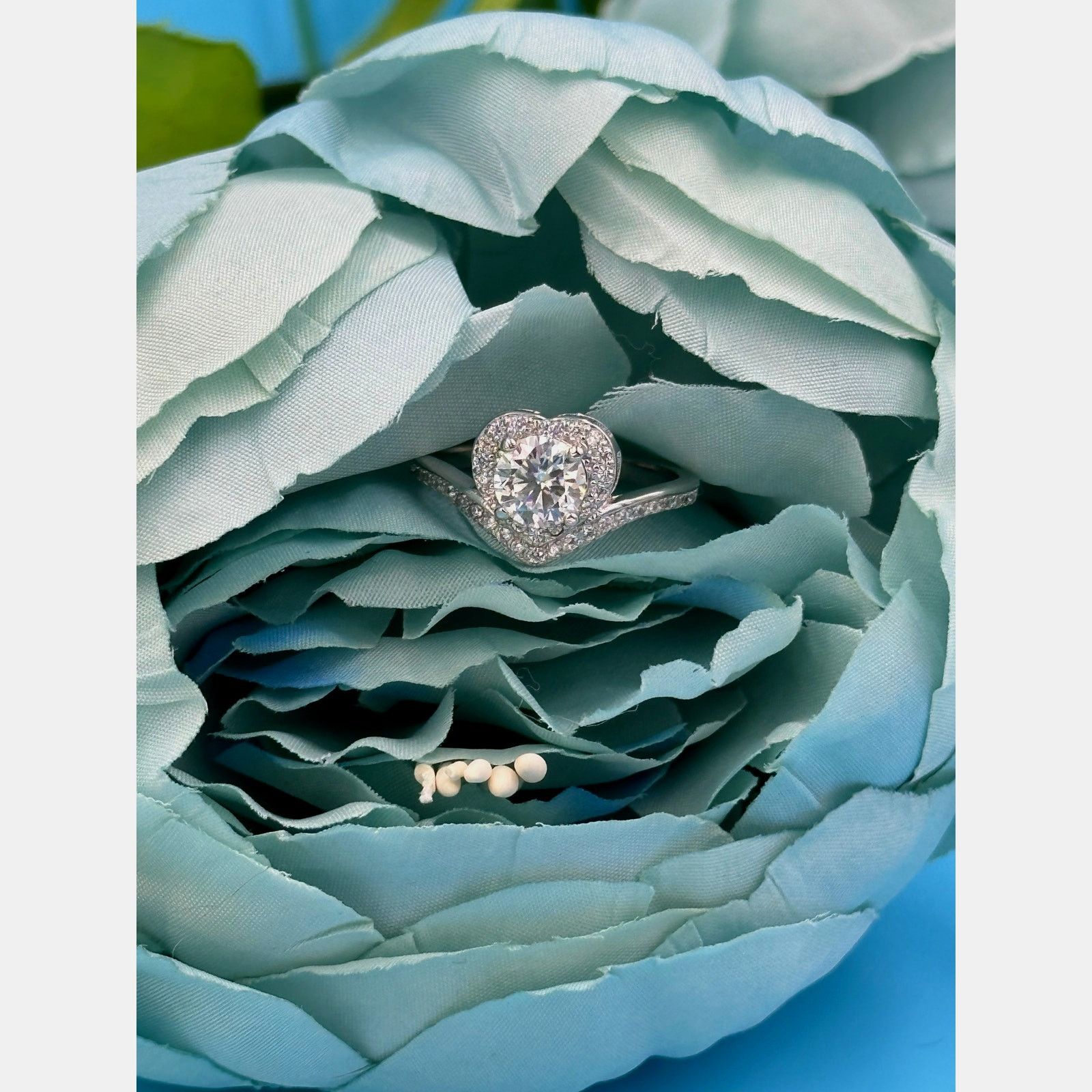 Other 1 carat Moissanite Heart Shaped Cut Ring 8 Size ONE SIZE - 20 Thumbnail