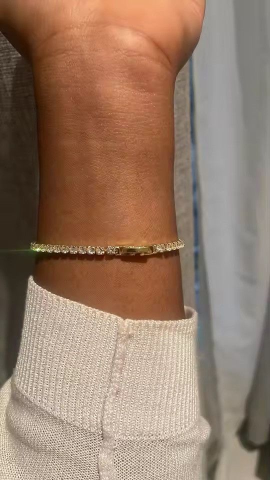 Jewelry DIAMOND Iced Out Bracelet Link 16 cm Size ONE SIZE - 3 Thumbnail