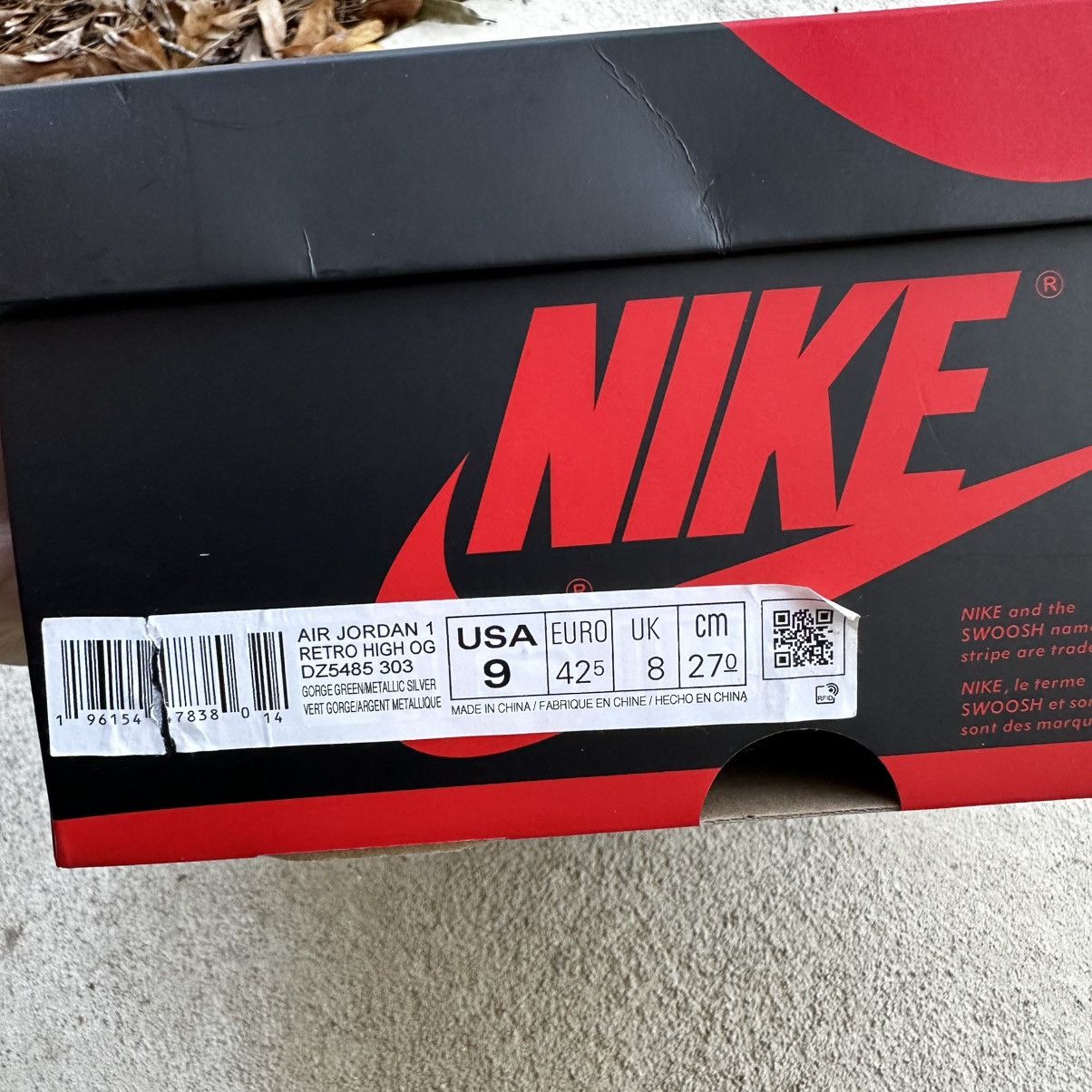 Jordan Brand Jordan 1 “ Gorge Green “ Size US 9 / EU 42 - 8 Thumbnail
