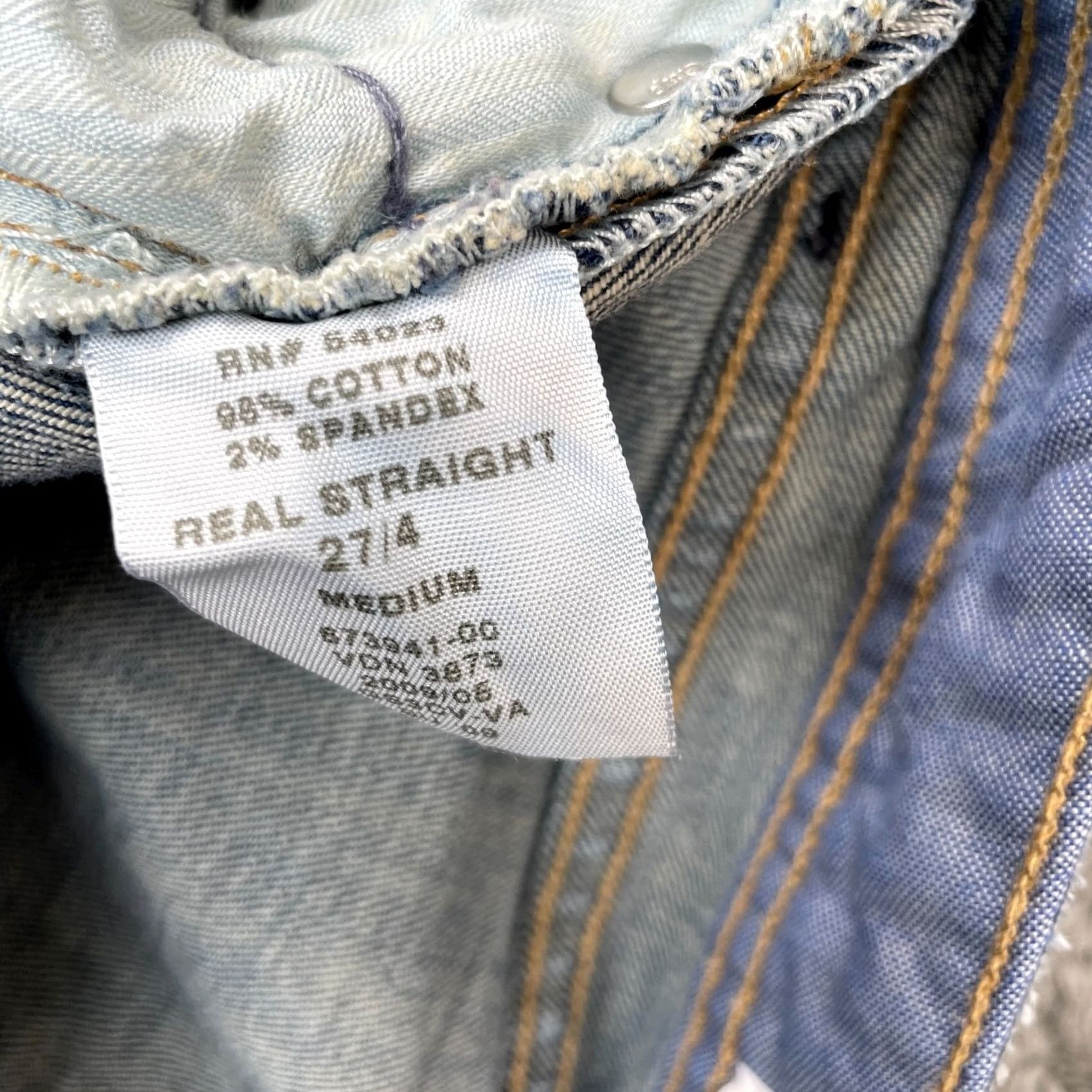 Gap VINTAGE Gap Jeans Womens Regular Blue 27 31in Inseam 5-Pocket Denim Cotton Spandex Straight City Preppy Womens Size 24" / US 00 / IT 34 - 6 Thumbnail