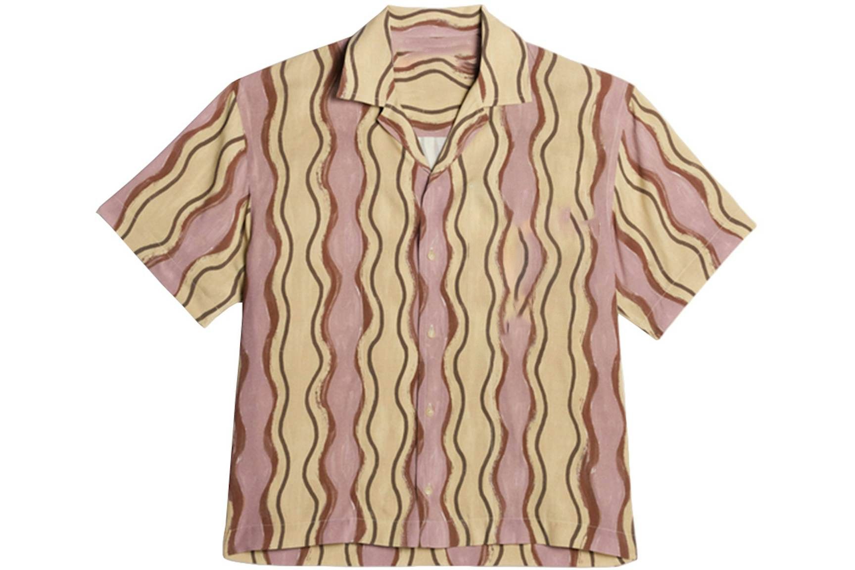 Designer Men's Summer Bowling Shirt Size US S / EU 44-46 / 1 - 1 Thumbnail