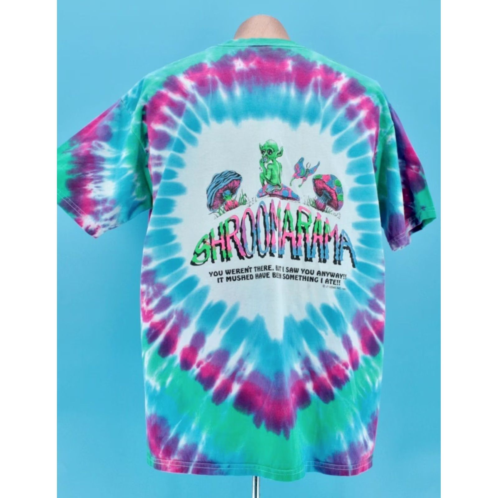 Anvil VTG Anvil 90s Tye Dye Shroomarama TShirt XL Men Multi-Color Psychedelic Grateful Dead T-Shirt Shirt, Graphic Tee, Short Sleeve, 1990s, Size XL Mens Size US XL / EU 56 / 4 - 3 Thumbnail