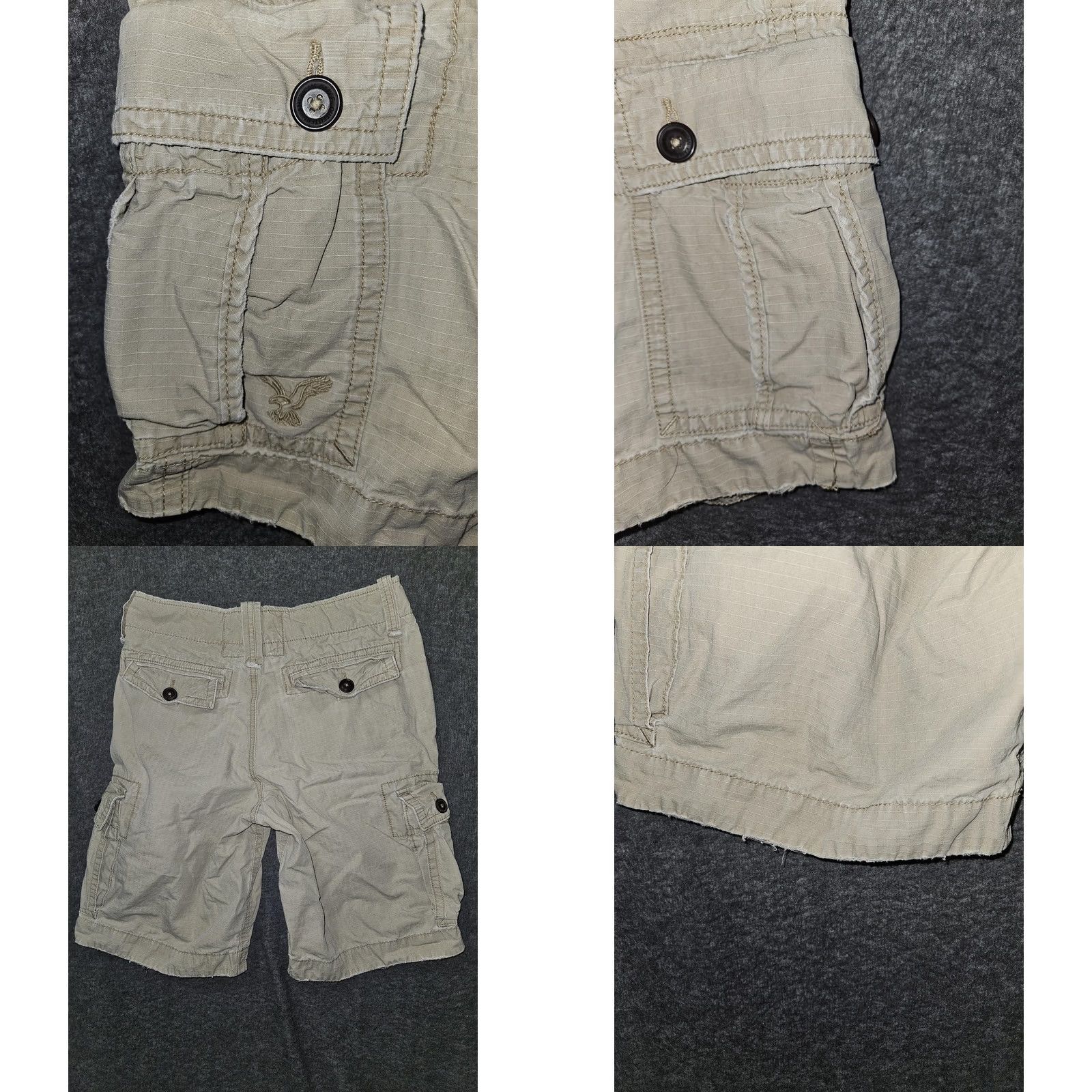American Eagle Outfitters VINTAGE? No. American Eagle Outfitters Cargo Shorts Mens 28 Beige Classic Length Ripstop Size US 28 / EU 44 - 8 Thumbnail