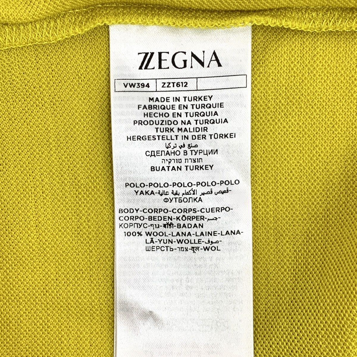 Z Zegna Zegna Techmerino Yellow Label Wool Polo Shirt K26WX Size US S / EU 44-46 / 1 - 8 Thumbnail