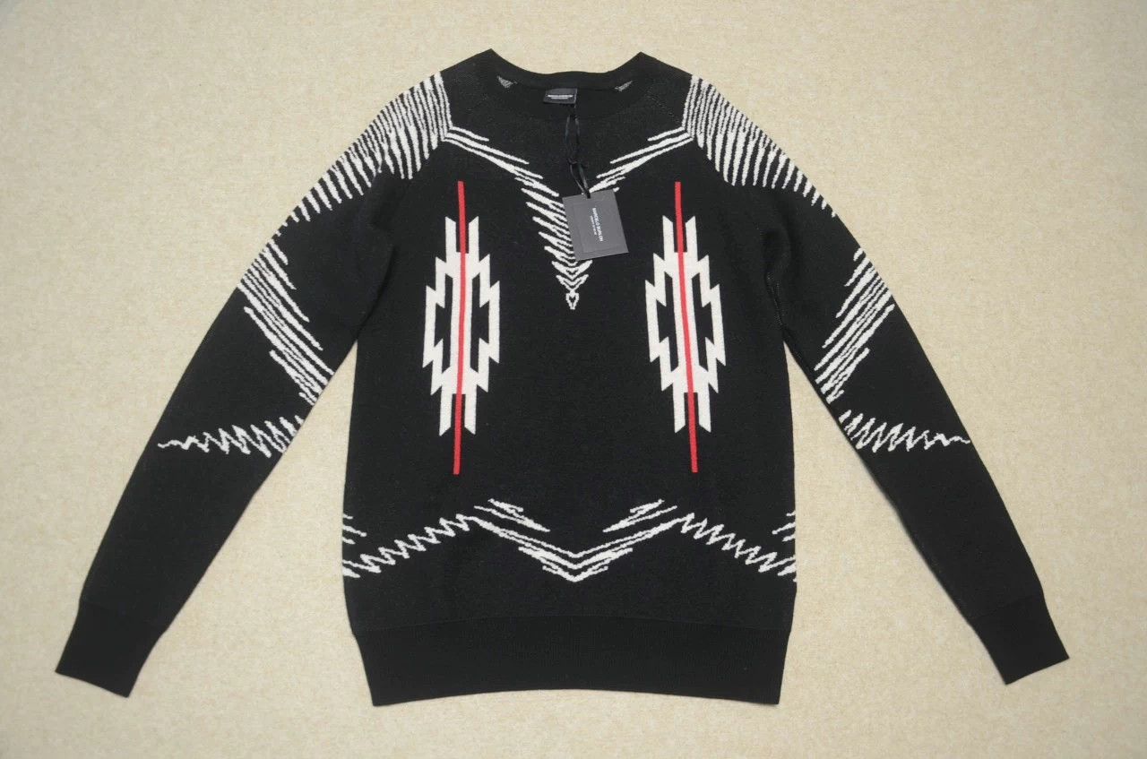 Marcelo Burlon MB black iconic pattern sweater jacket XS Size US XS / EU 42 / 0 - 1 Thumbnail
