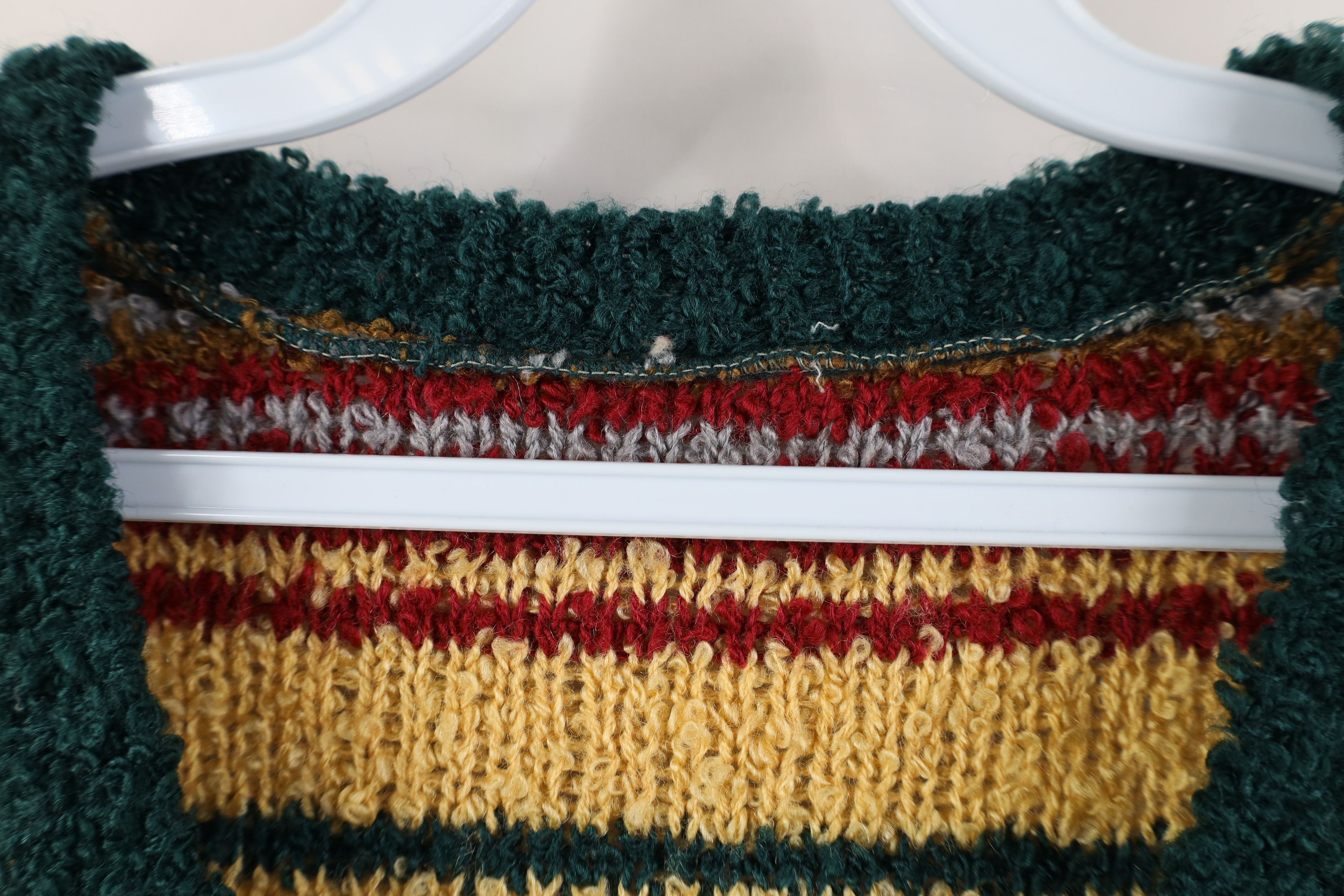 Vintage Vintage 90s Y2K Streetwear Rainbow Textured Knit Sweater Size M / US 6-8 / IT 42-44 - 4 Thumbnail