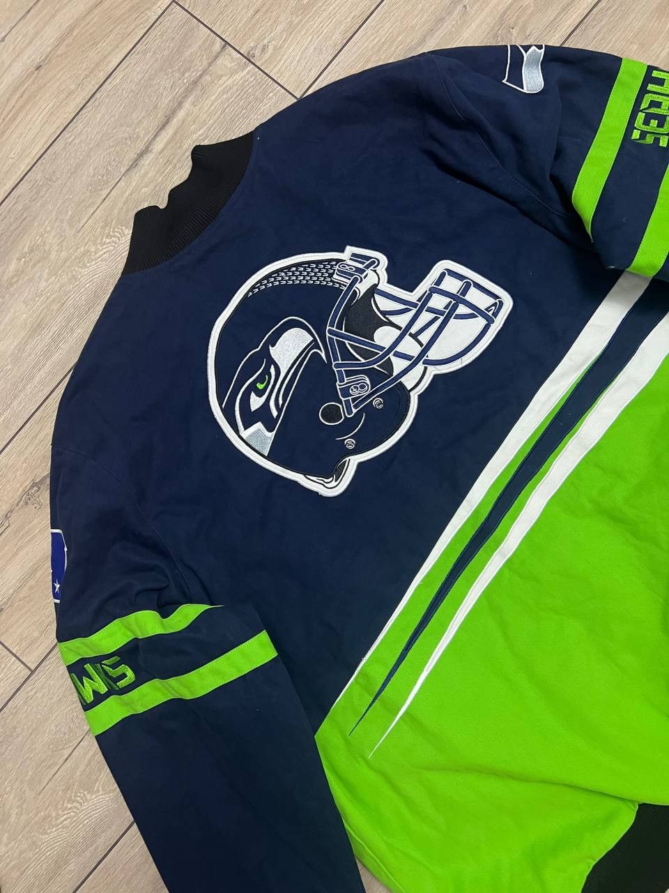 NFL NFL Seattle Seahawks Big Logo Bomber Jacket Insulated 4XL Size US XXL / EU 58 / 5 - 9 Thumbnail