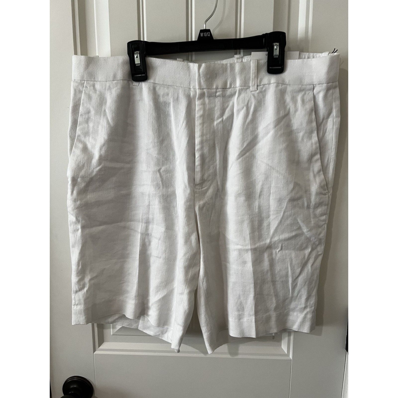 Alfani Bright linen Stretch shorts 32 Waist Flat Front Lightweight Size 32" / US 10 / IT 46 - 2 Thumbnail
