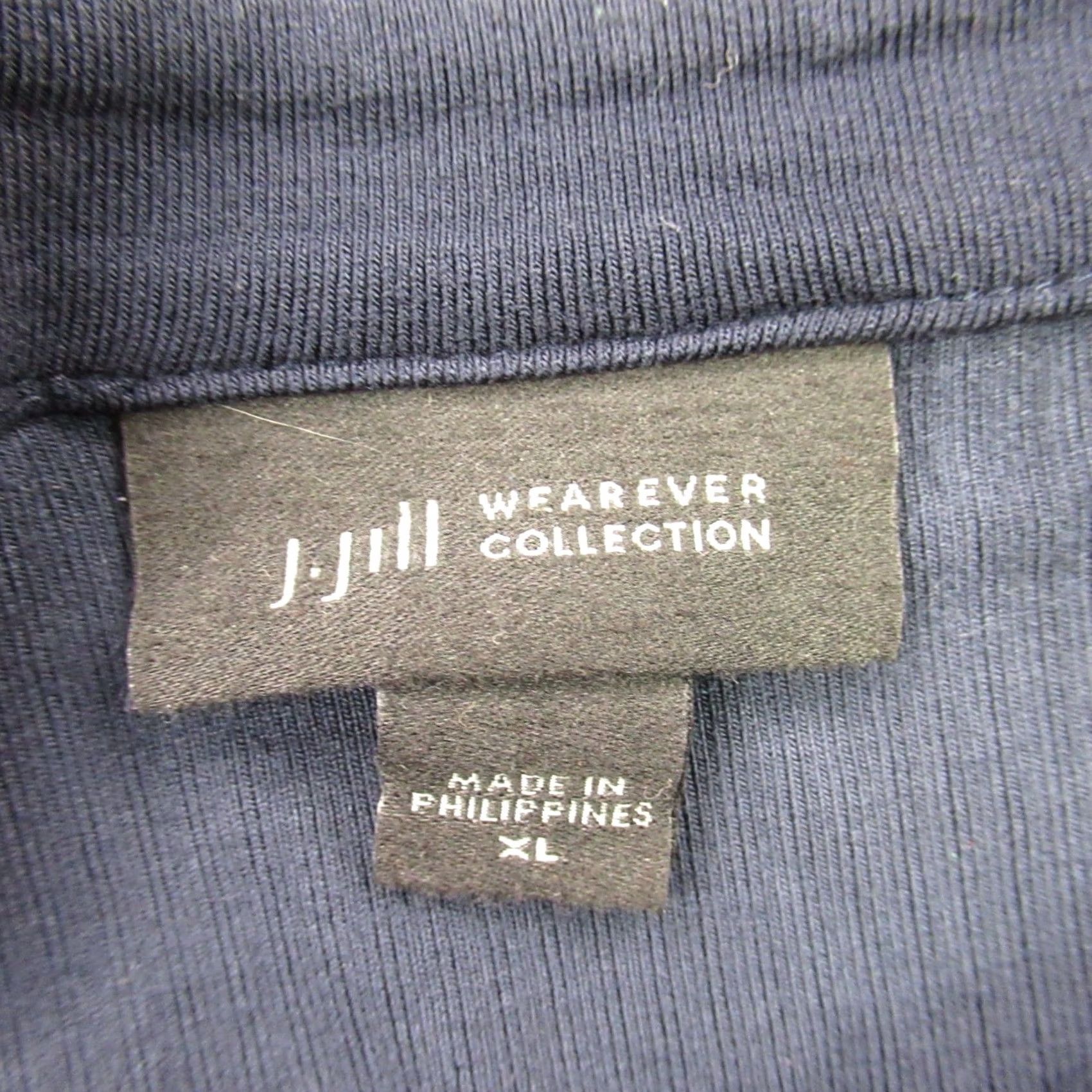 J. Jill J Jill Shirt Womens XL Blue Short Sleeve Casual Crew Neck Lightweight Size XL / US 12-14 / IT 48-50 - 4 Thumbnail