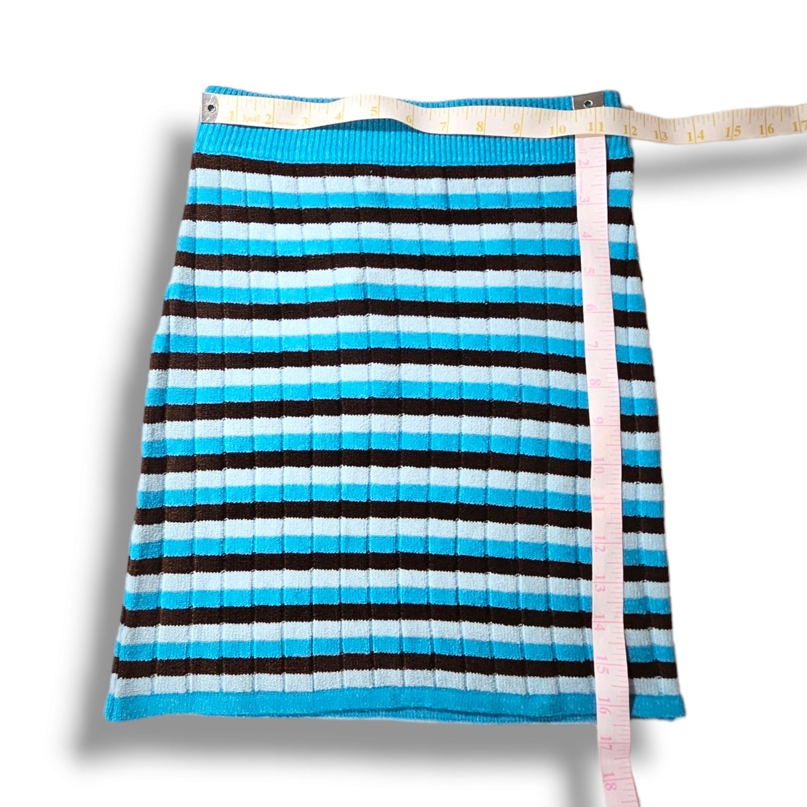 FAITHFULL NWT Faithfull the Brand Ribbed Knit Skirt Sz. 2 [XS] Blue Size XS / US 0-2 / IT 36-38 - 8 Thumbnail