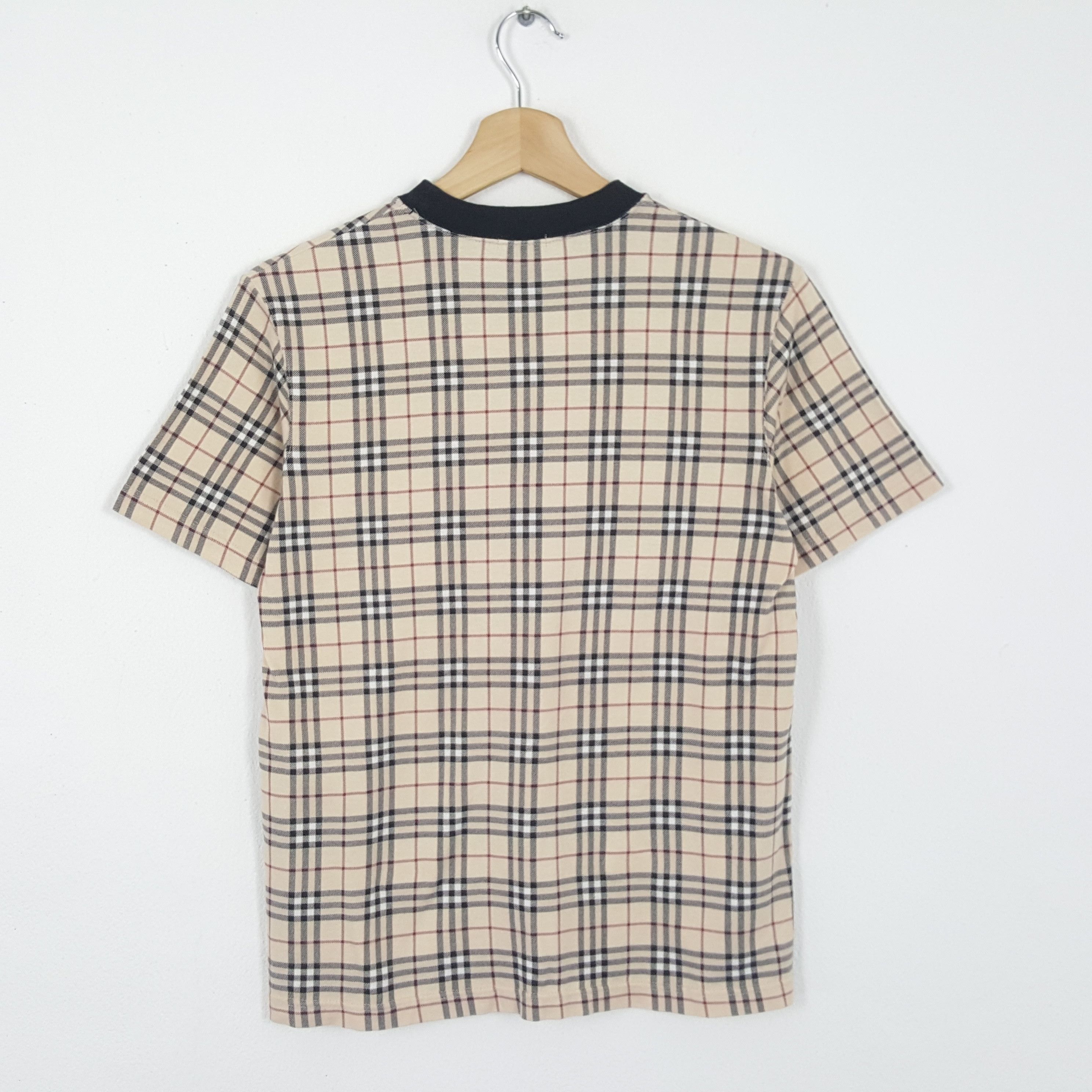 Burberry × Vintage Vintage BURBERRY LONDON Nova Check Design Style T-Shirts Size US S / EU 44-46 / 1 - 3 Thumbnail