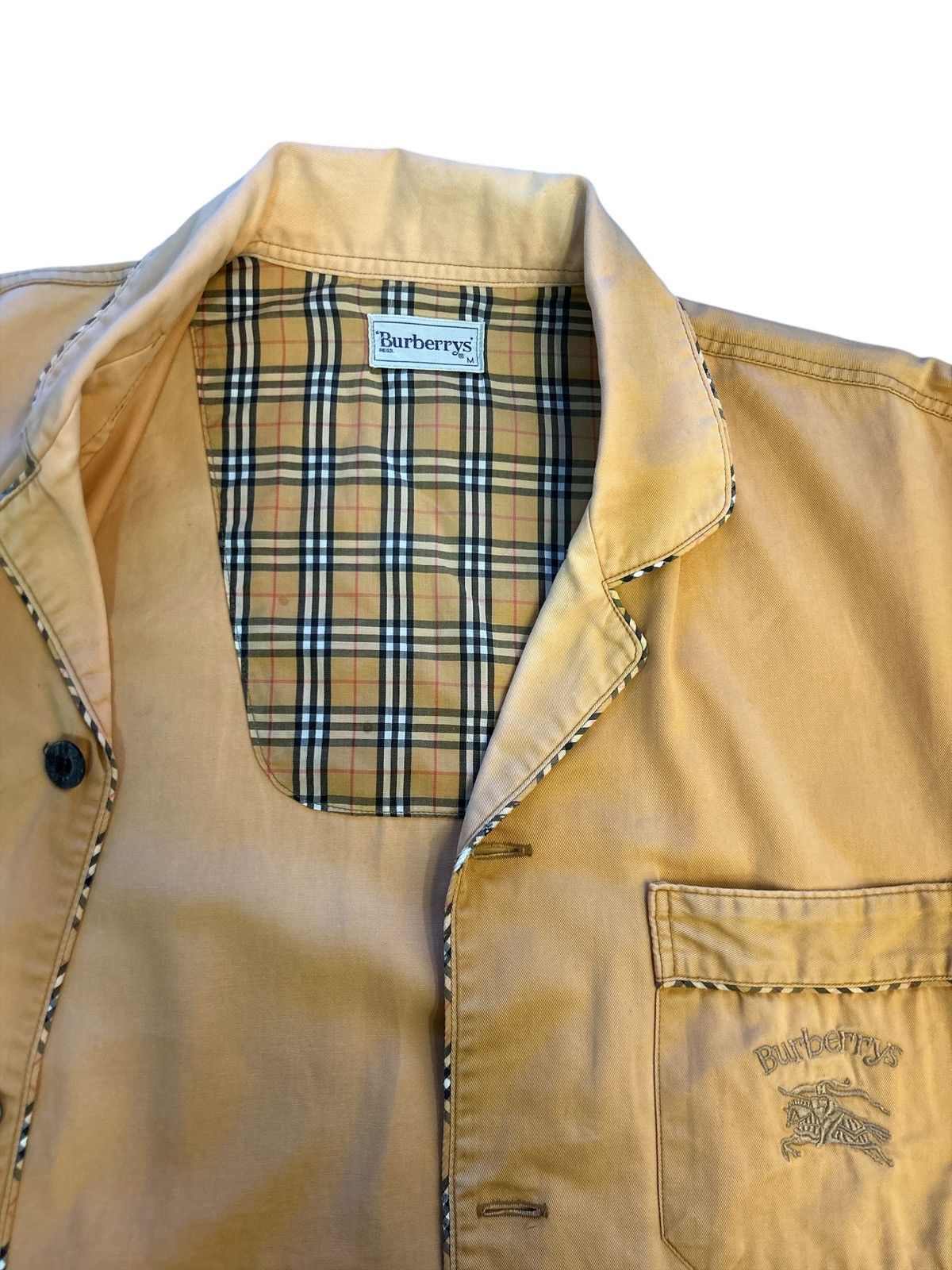 Burberry VINTAGE Burberry's Equestrian Knight Nova Check Overshirt" Size US M / EU 48-50 / 2 - 3 Thumbnail