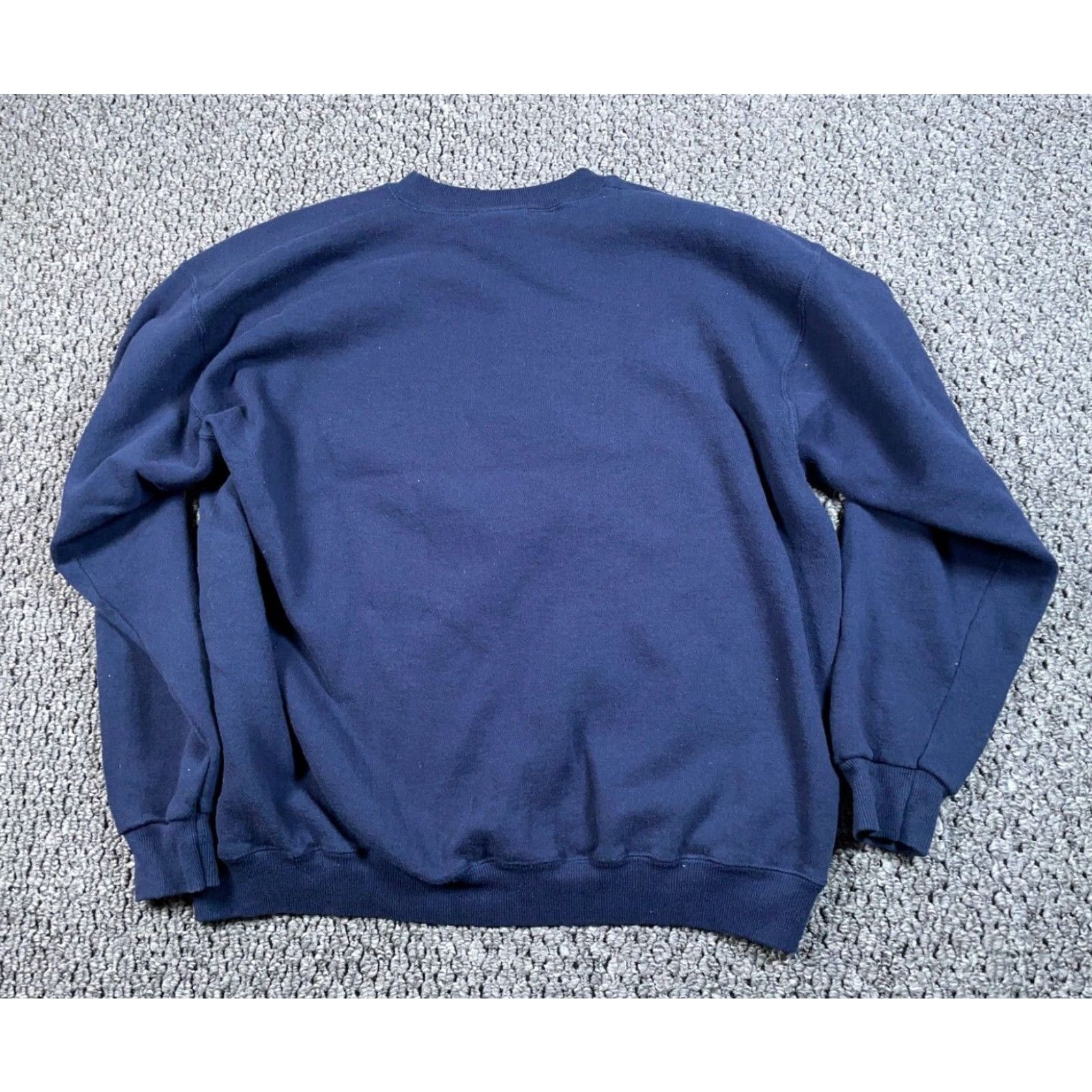 Lee VTG Morgans 90s Embroidered Sweatshirt Lee Brand XL Adult Dark Blue 50-50 Blend Vintage Yes Crew Neck Long Sleeve Cotton Polyester Cotton Blend - DS? Size US XL / EU 56 / 4 - 2 Thumbnail