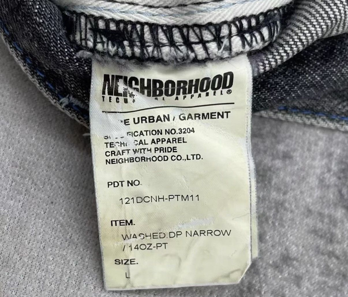 Neighborhood NEIGHBORHOOD 12SS Basic Washed Denim Jeans J16 Size US 36 / EU 52 - 6 Thumbnail