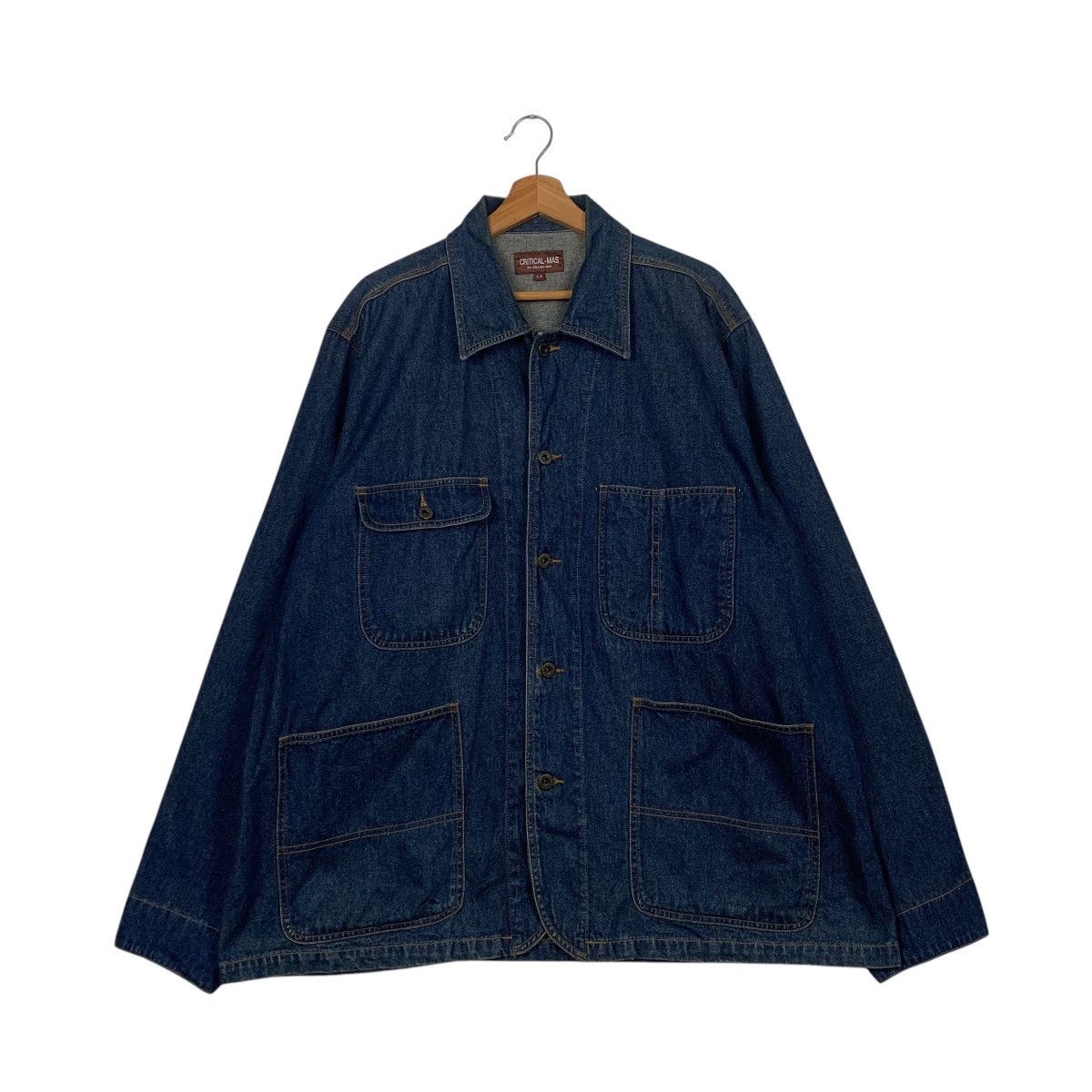 Japanese Brand Critical Mas By Collins Mix Denim Jacket Size US M / EU 48-50 / 2 - 1 Thumbnail