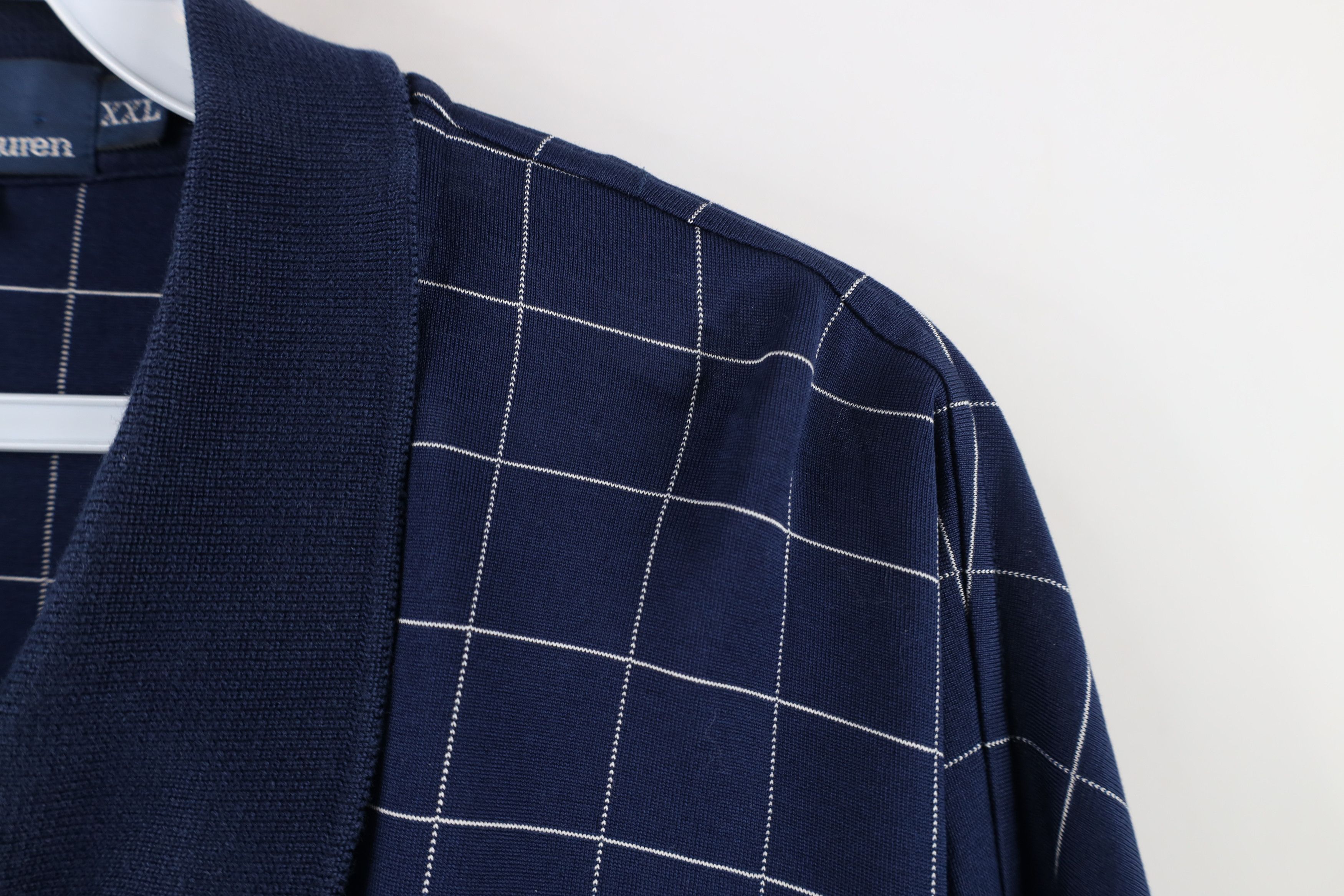 Ralph Lauren Vintage 90s Ralph Lauren Knit Long Sleeve Rugby Polo Plaid Size US XXL / EU 58 / 5 - 7 Thumbnail