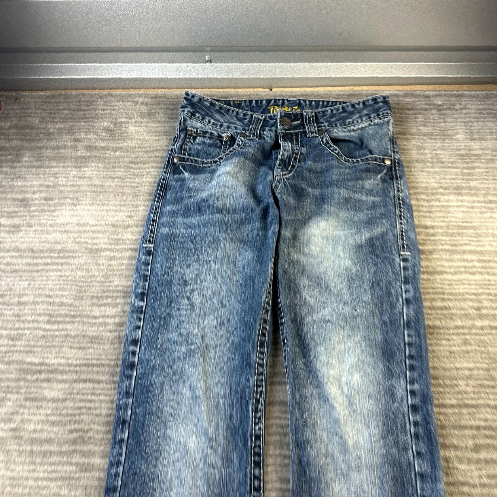 Wrangler Wrangler Jeans Mens 30x32 Blue Denim Bootcut Relaxed 5-Pocket Belt Loops Cowboy 90s Rock 47 Vintage: No Size US 30 / EU 46 - 3 Thumbnail