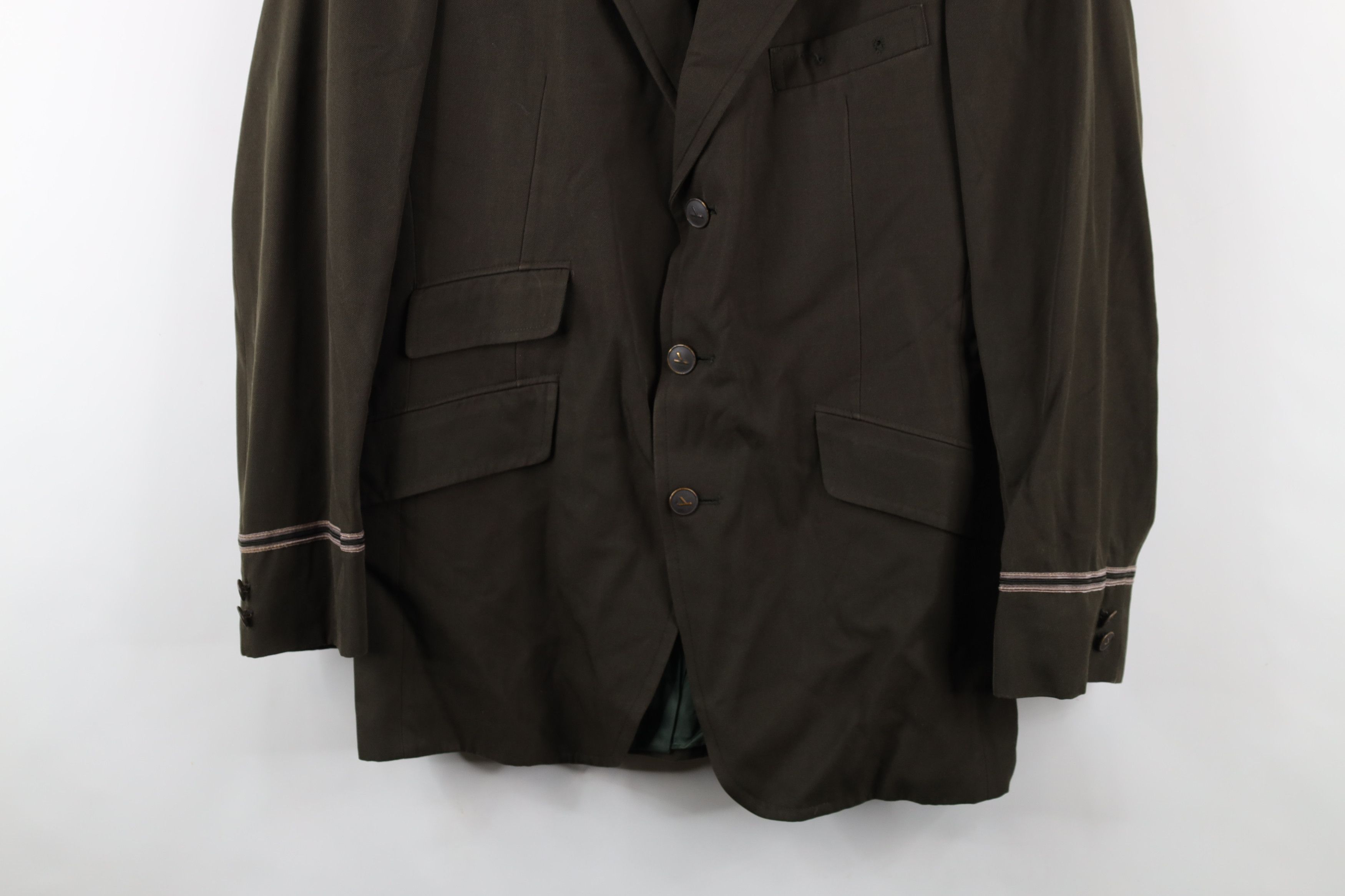 Vintage Vintage 70s 80s Streetwear Flight Pilot Blazer Jacket Green Size US L / EU 52-54 / 3 - 3 Thumbnail