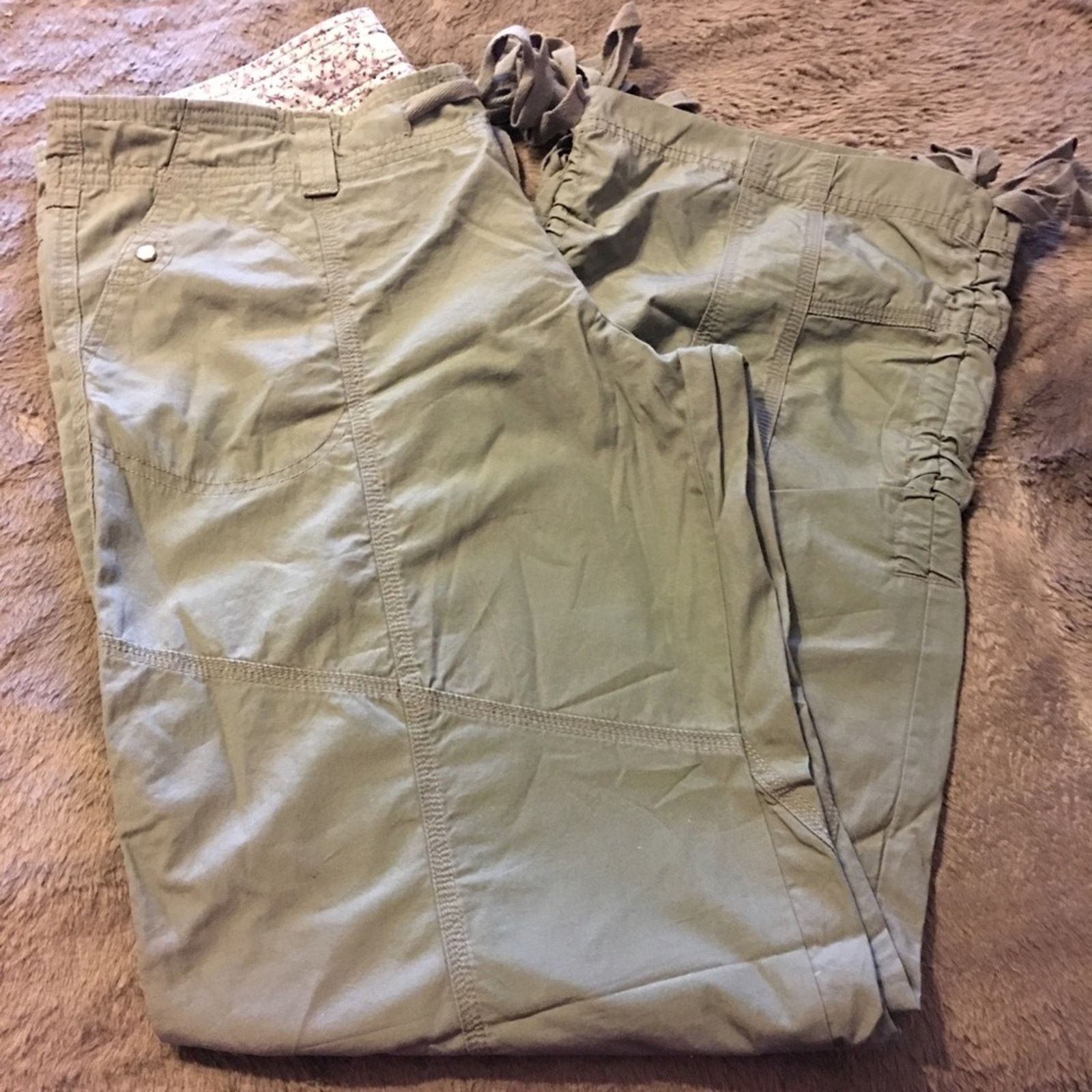 Other SO brand utility green cotton casual pants NWT 15 Size 36" / US 14 / IT 50 - 1 Thumbnail