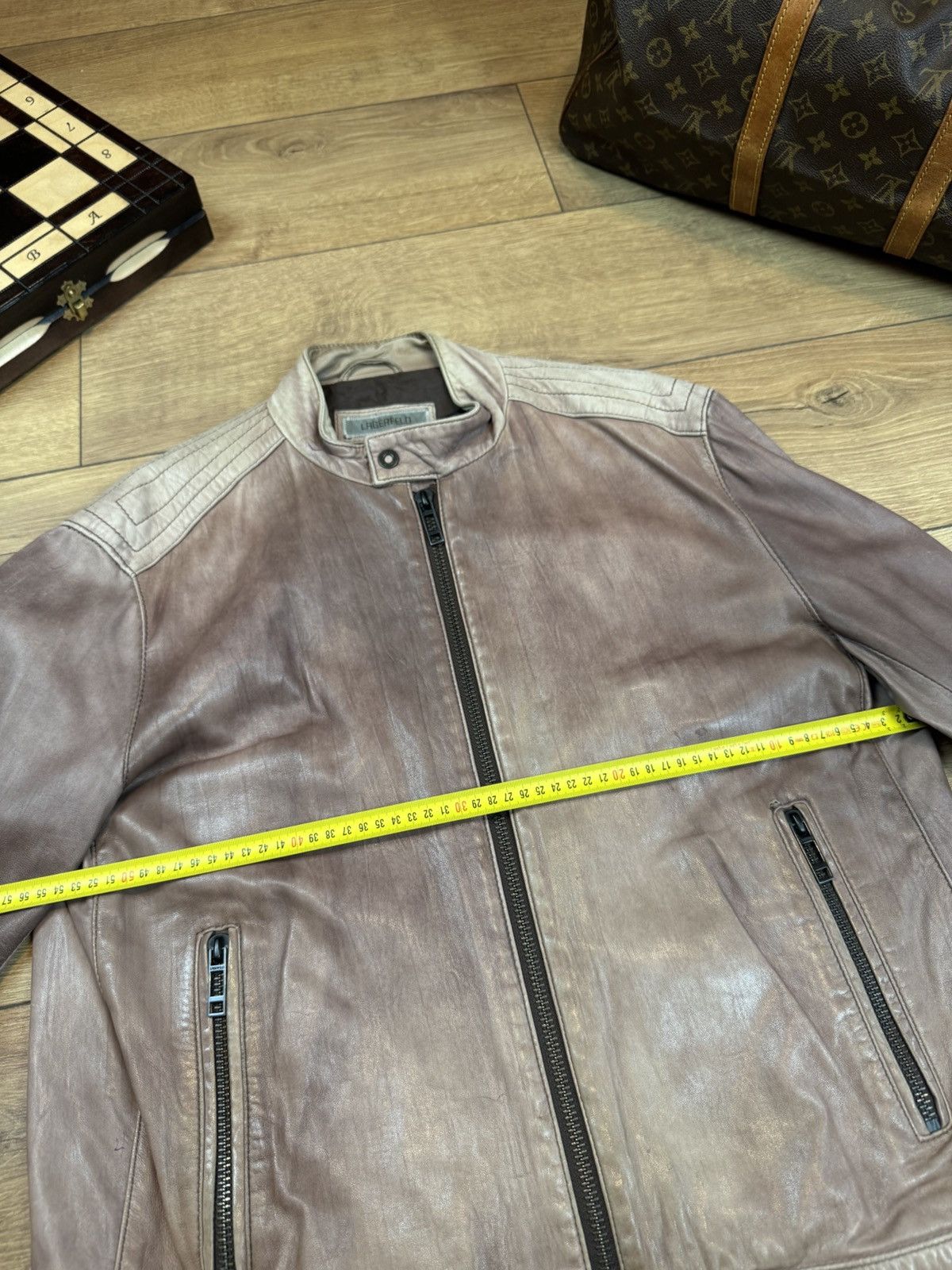 Karl Lagerfeld Karl Lagerfeld leather jacket original casual item Size US L / EU 52-54 / 3 - 4 Thumbnail