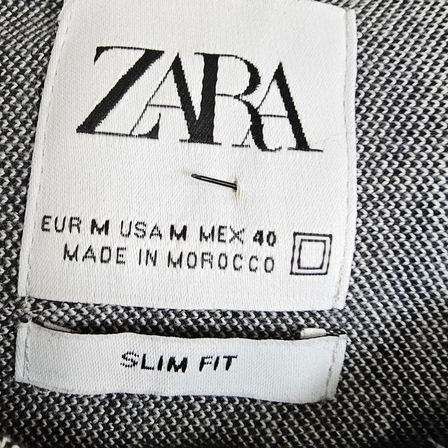 Zara Zara Mens Button Shirt Casual Grunge Skater Size M Gray Slim Size US M / EU 48-50 / 2 - 6 Thumbnail
