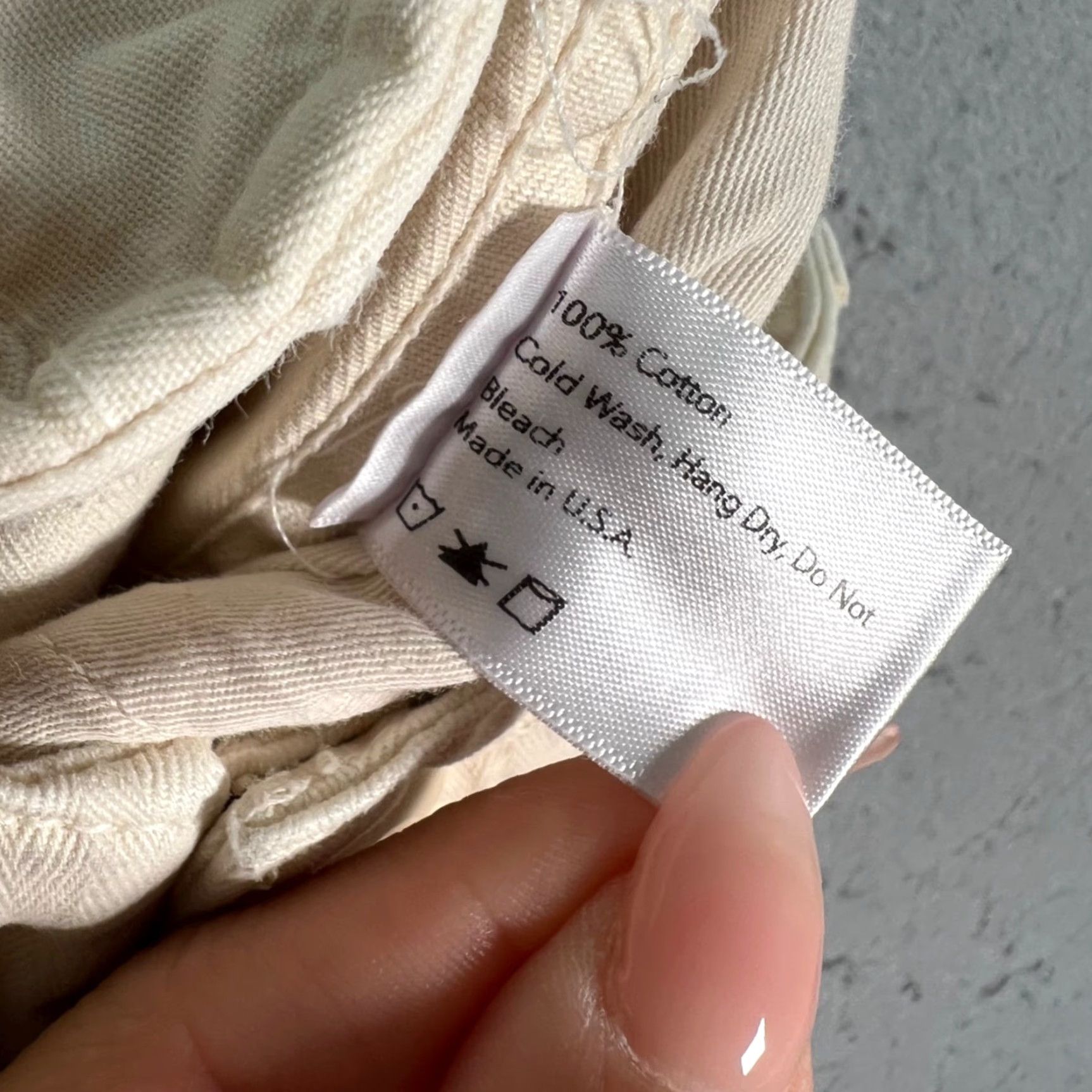 Vintage General Admission Cargo Pants Mens Size 34 Beige 100% Cotton Canvas In USA Cargo Pocket Straight Inseam 30 Size US 34 / EU 50 - 4 Thumbnail