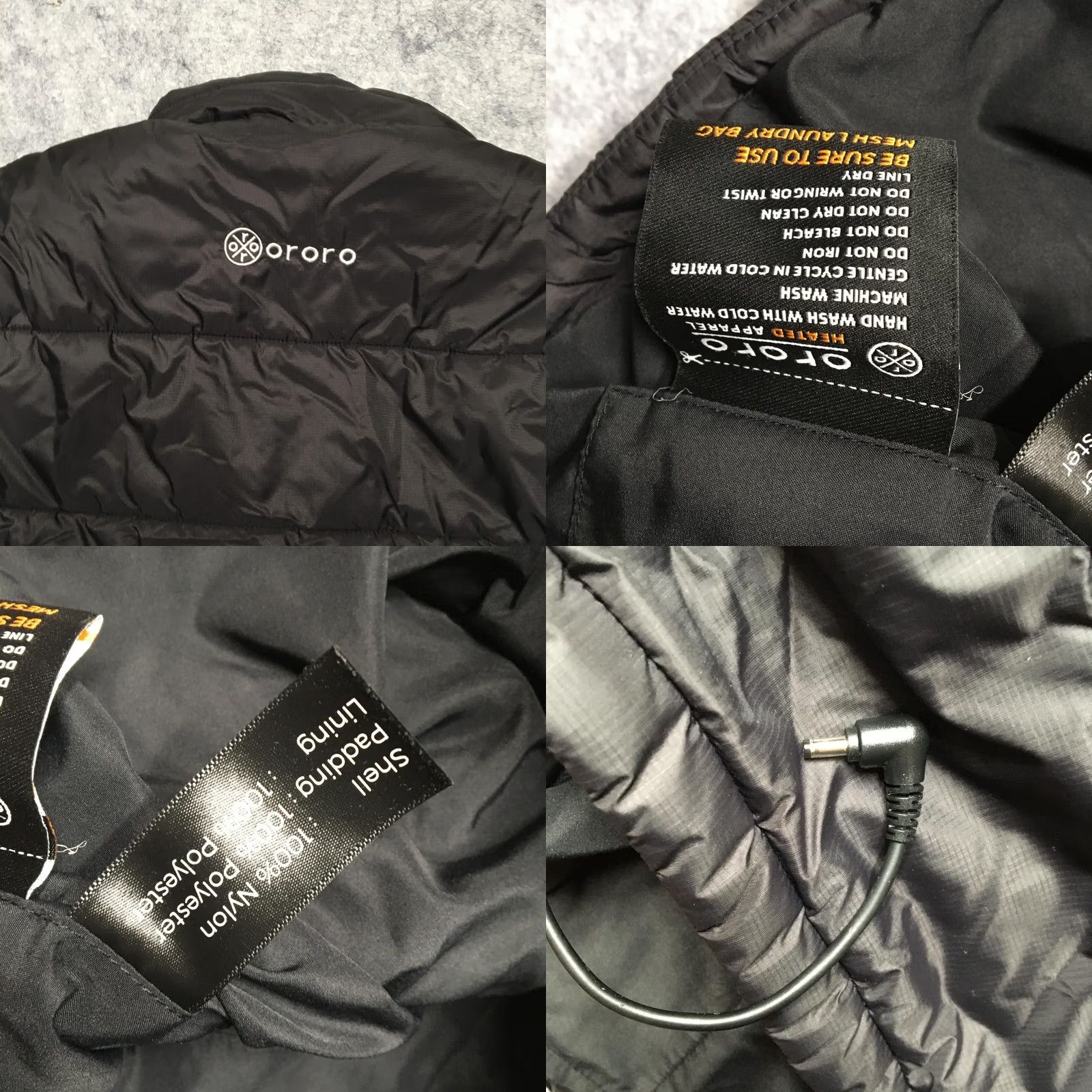 Vintage Ororo Heated Vest Mens M Black Quilted Puffer Zip Pockets Outdoor Size US M / EU 48-50 / 2 - 8 Thumbnail