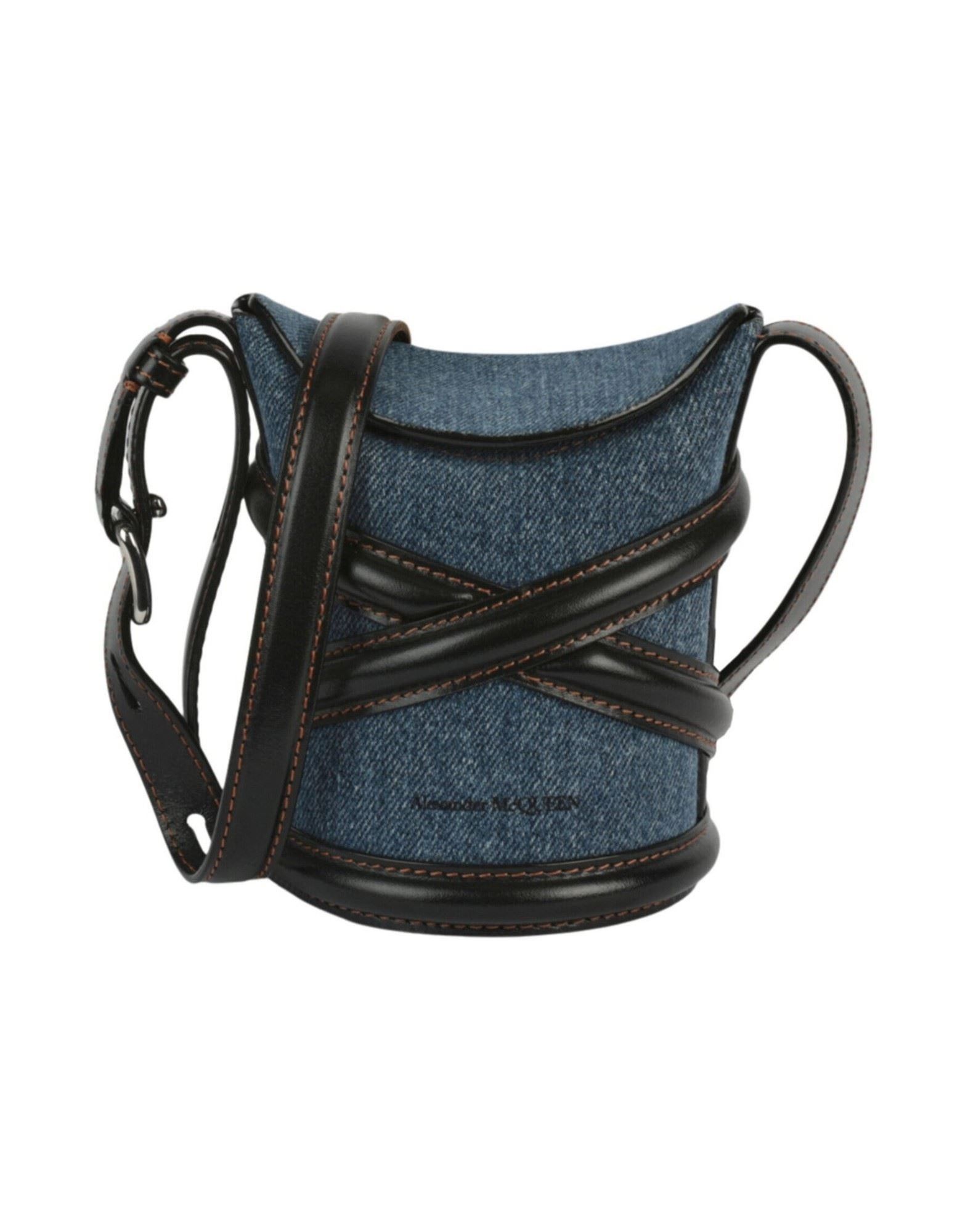 Alexander McQueen o1w1db10925 Size: OS/The Curve in Black/Blue Size ONE SIZE - 1 Thumbnail