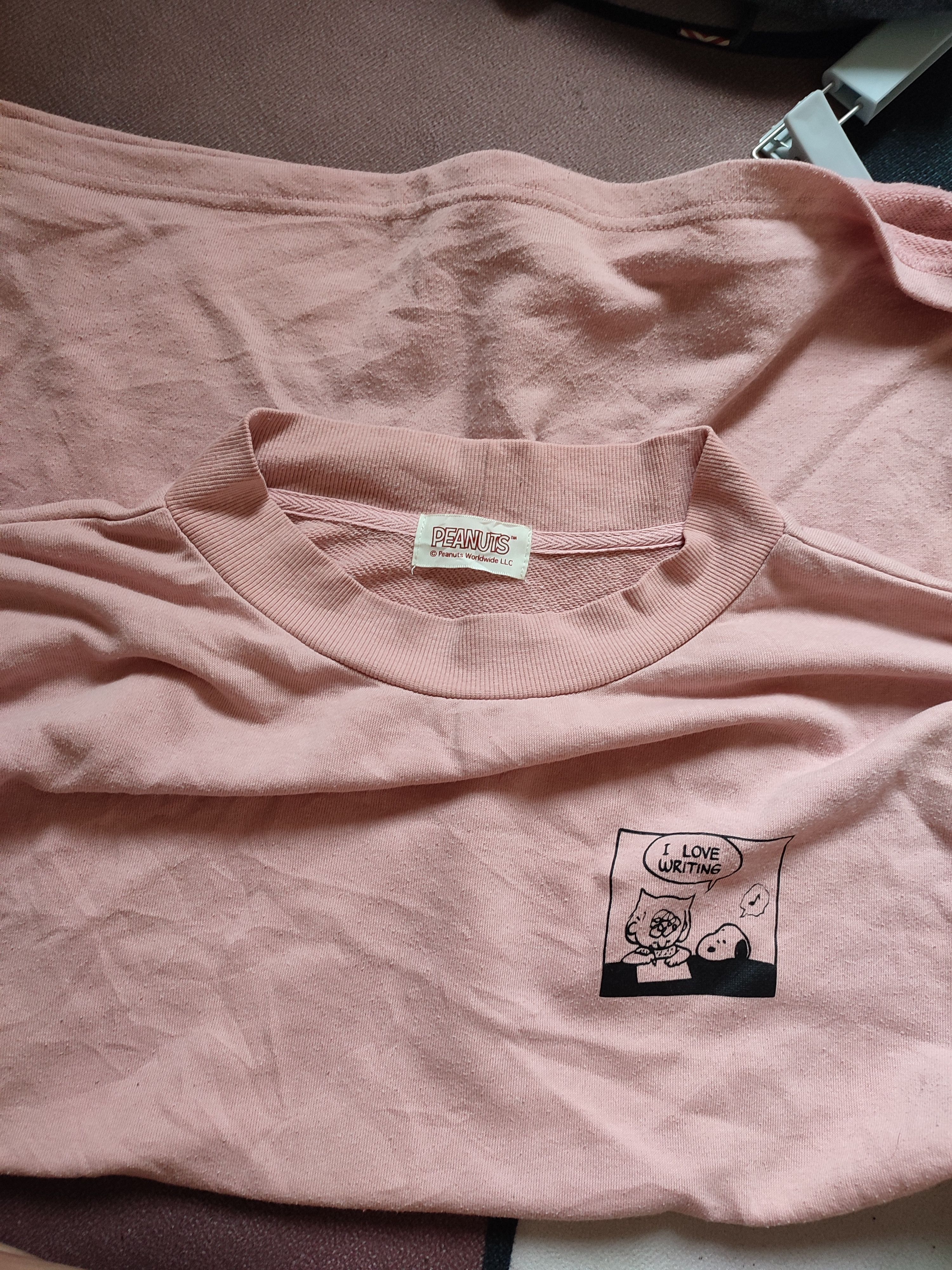 Cartoon Network Vintage Peanut ' I Love Writing ' Sweatshirt Size US XL / EU 56 / 4 - 9 Thumbnail