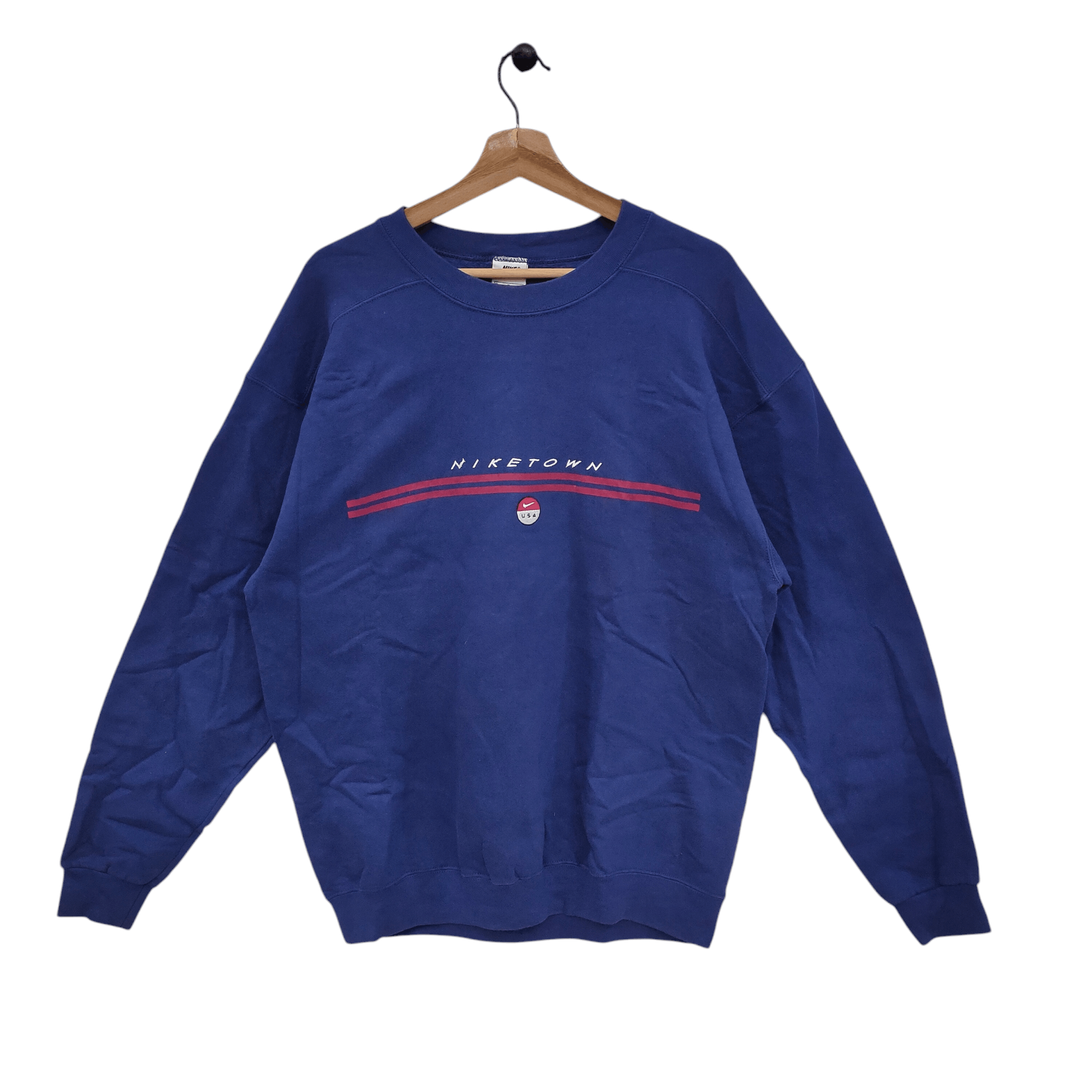 Nike × Vintage × Vision Streetwear Vintage 90s Nike Sweatshirt Niketown Size US M / EU 48-50 / 2 - 1 Thumbnail