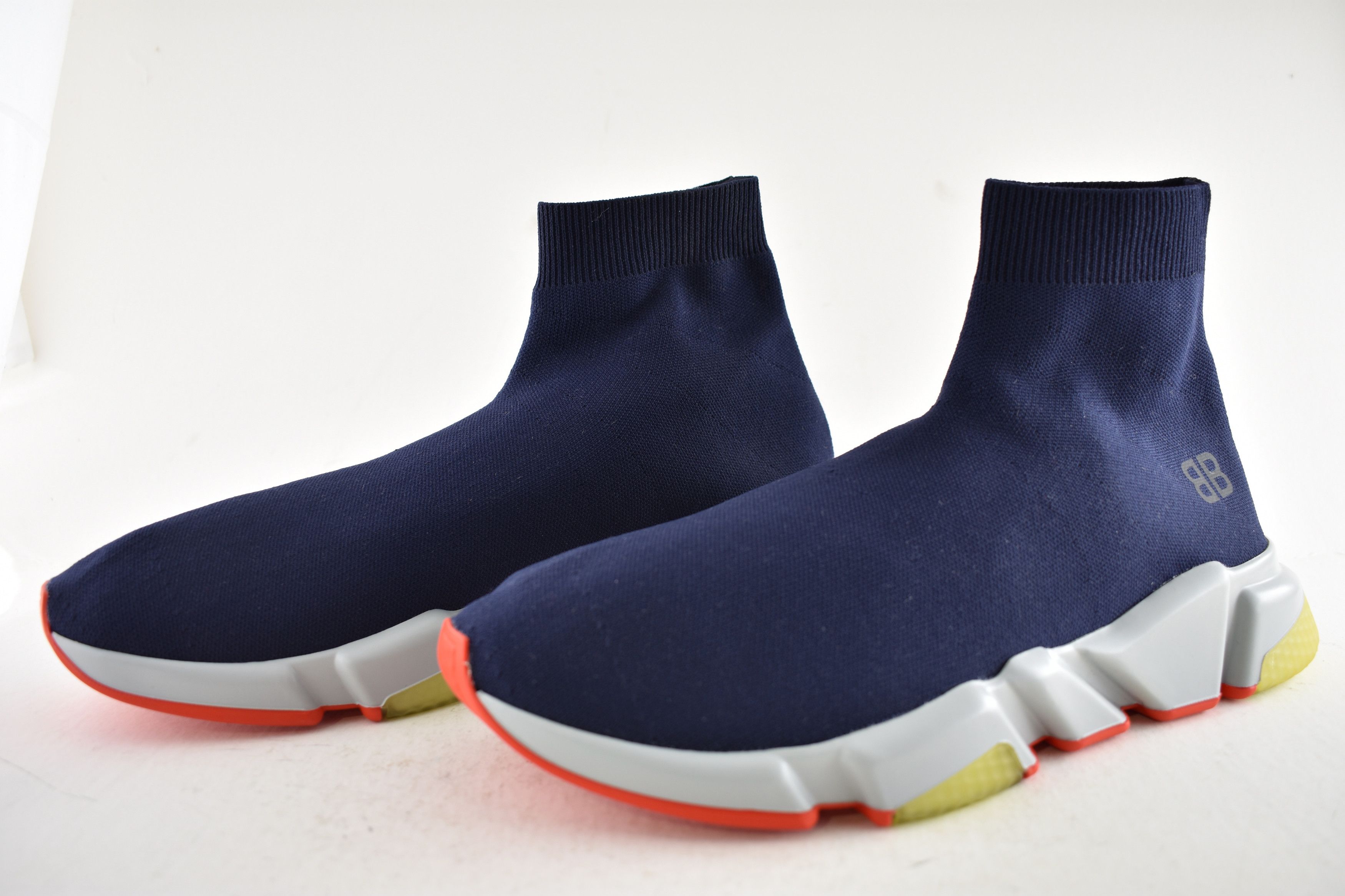 Balenciaga Balenciaga Speed Sock Grey BB Logo High Top Sneaker 44 11 Size US 11 / EU 44 - 10 Thumbnail