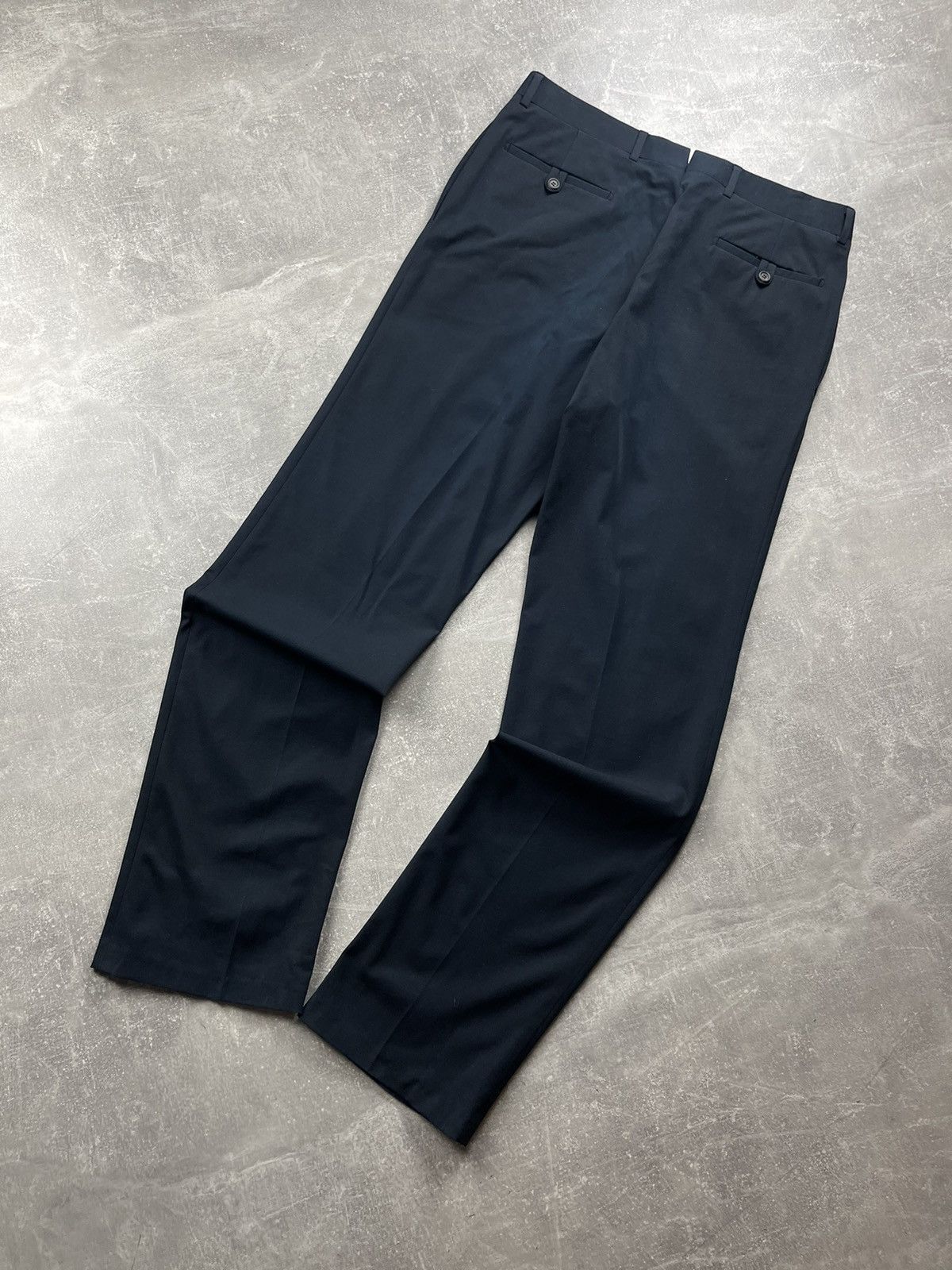 Fendi Fendi Classic Tailored Trousers Navy Blue Size 52 Size US 36 / EU 52 - 1 Thumbnail