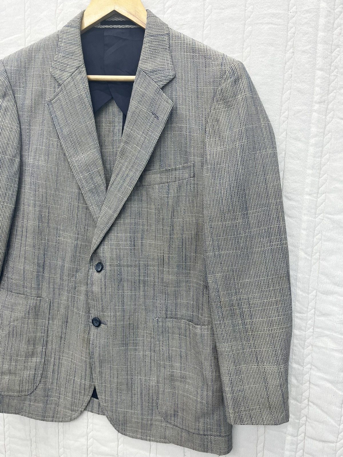 Burberry Prorsum × Designer × Vintage ARCHIVE💥VTG BURBERRY PRORSUM HAIR-CLOTH BLAZER Size US M / EU 48-50 / 2 - 3 Thumbnail