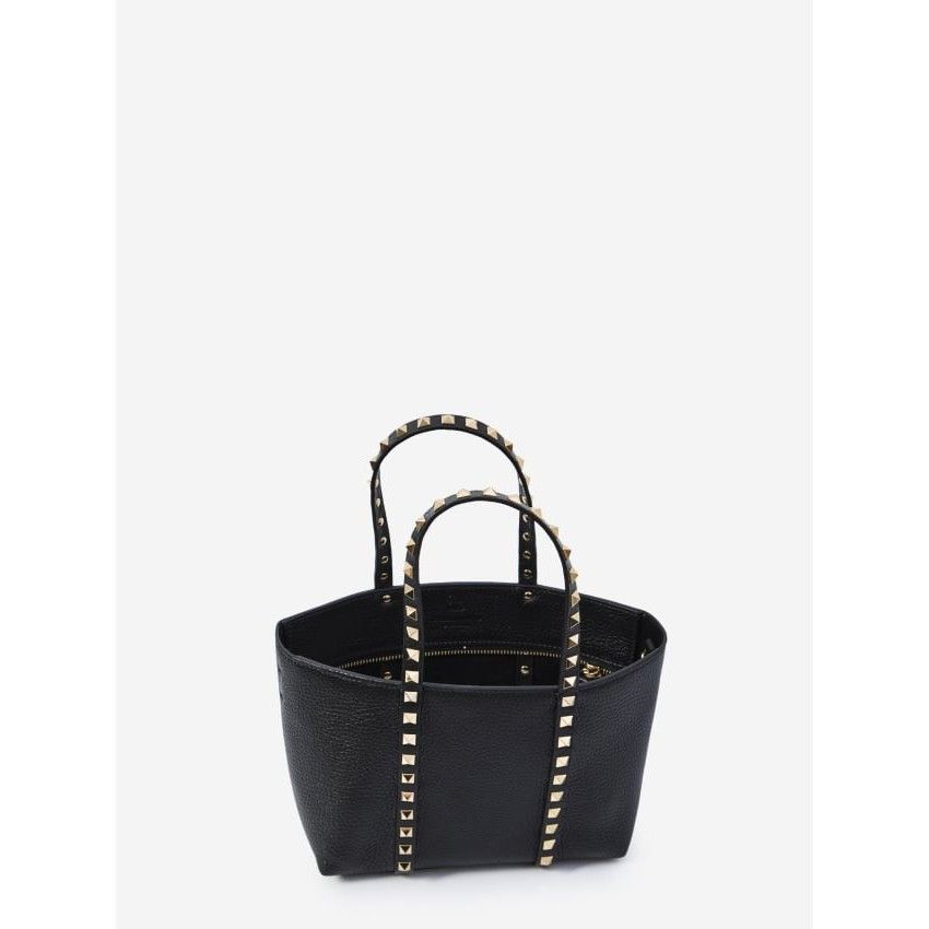Valentino VALENTINO GARAVANI Small Rockstud Black Grained Leather Shop Size ONE SIZE - 4 Thumbnail