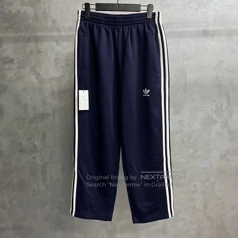 Balenciaga Balenciaga adidas Blue Side Stripe Casual Pants. Size US 26 / EU 42 - 1 Thumbnail