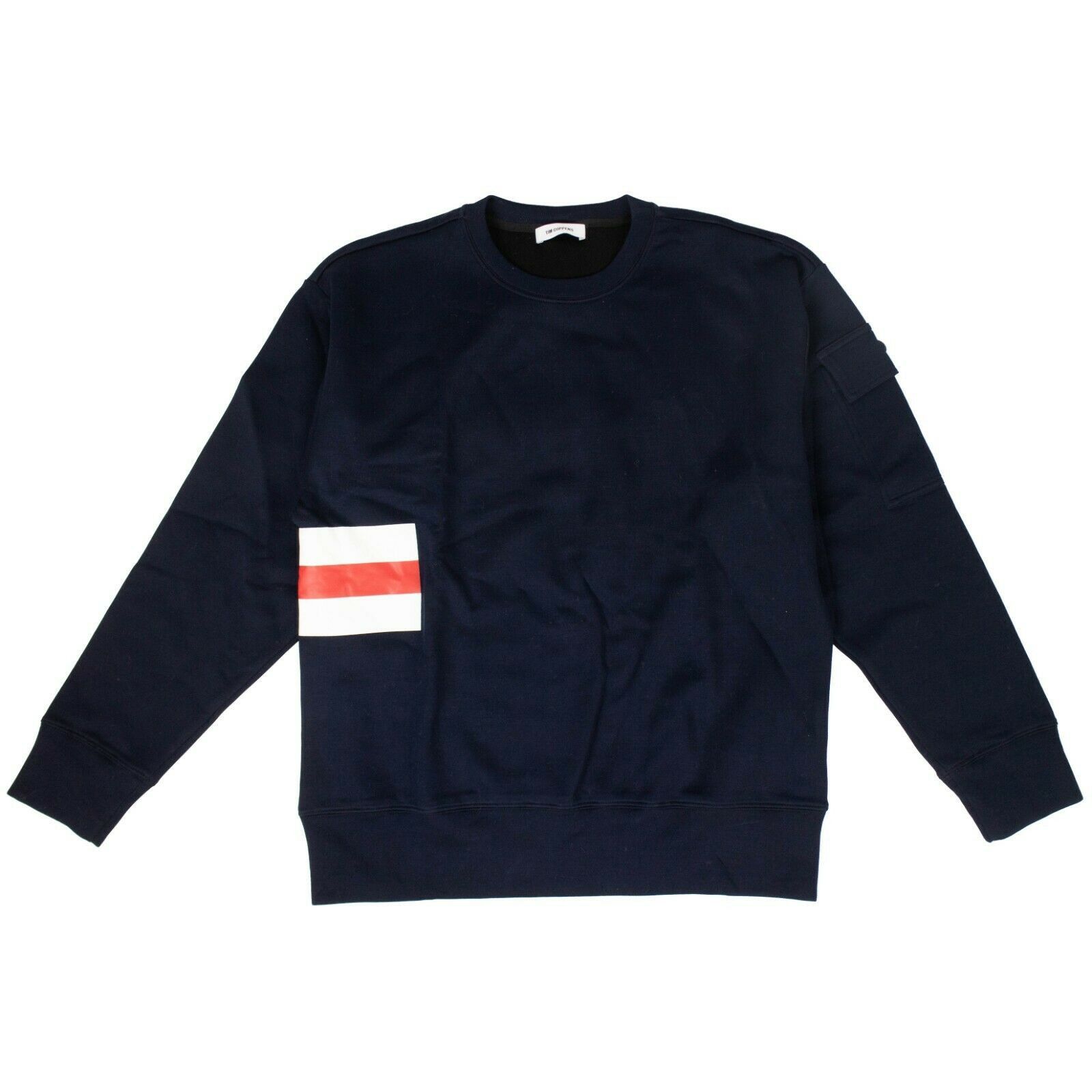 image of Tim Coppens Navy Blue Cotton Fire Crew Shirt Size M, Men's