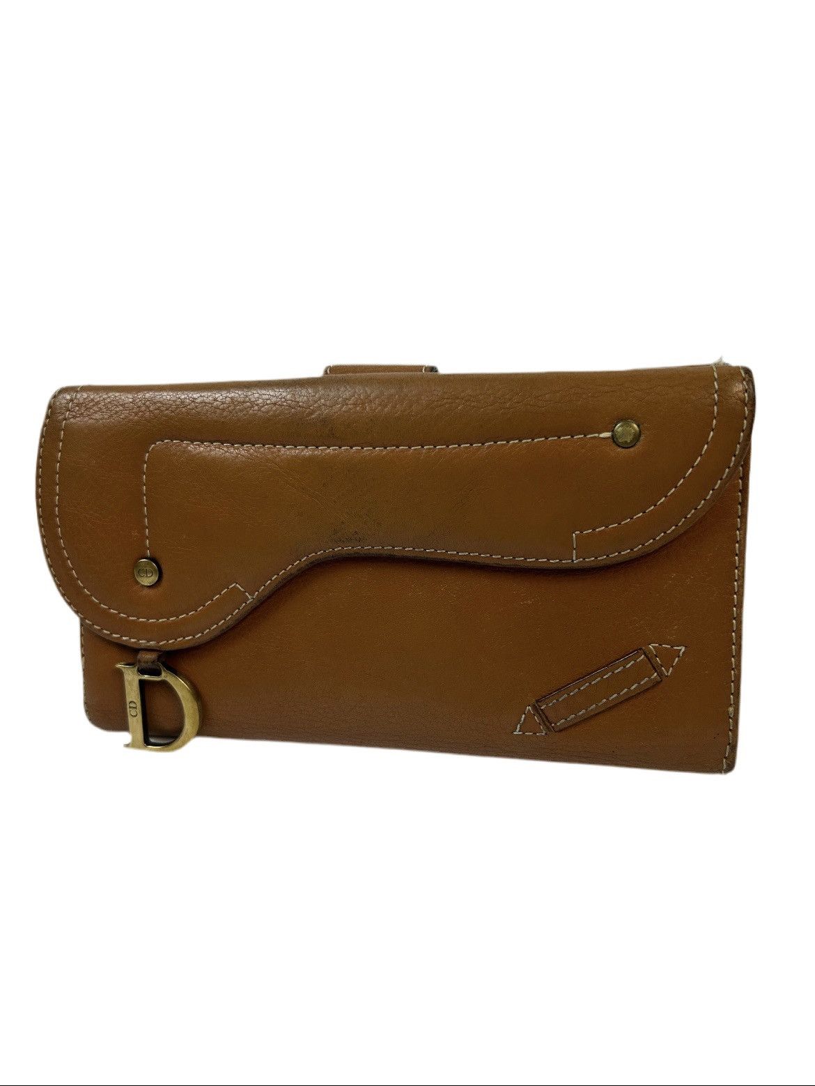 Dior Dior Saddle Leather D Long Wallet Size ONE SIZE - 1 Thumbnail