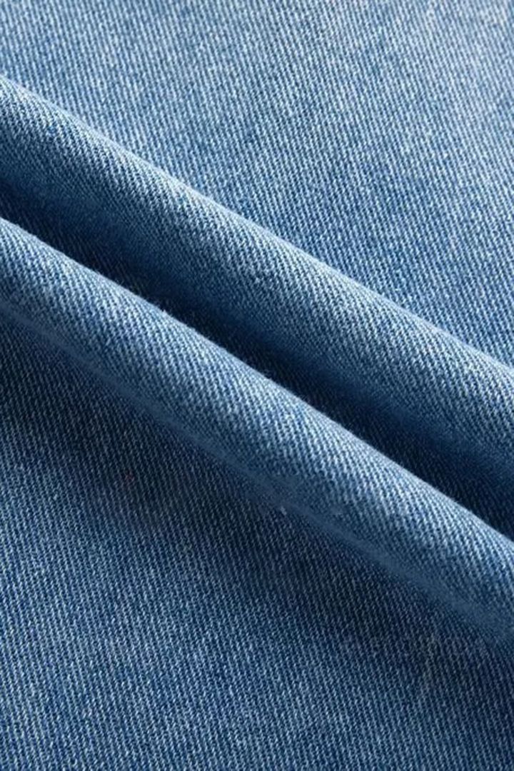 Other Blue ripped jeans loose washed straight casual trousers Size 30" / US 8 / IT 44 - 6 Thumbnail