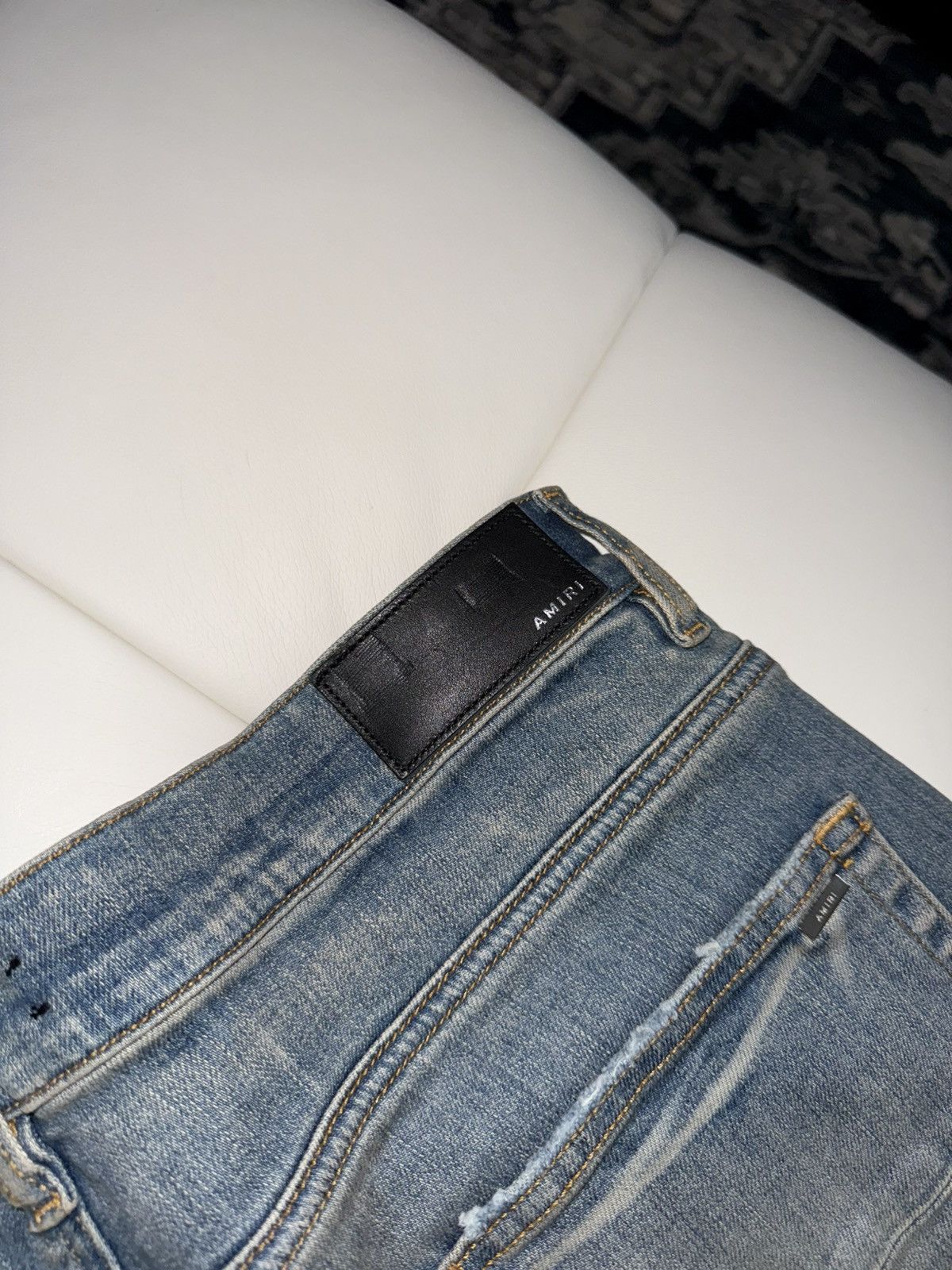 Amiri Amiri snake appliqué jeans Size US 38 / EU 54 - 8 Thumbnail
