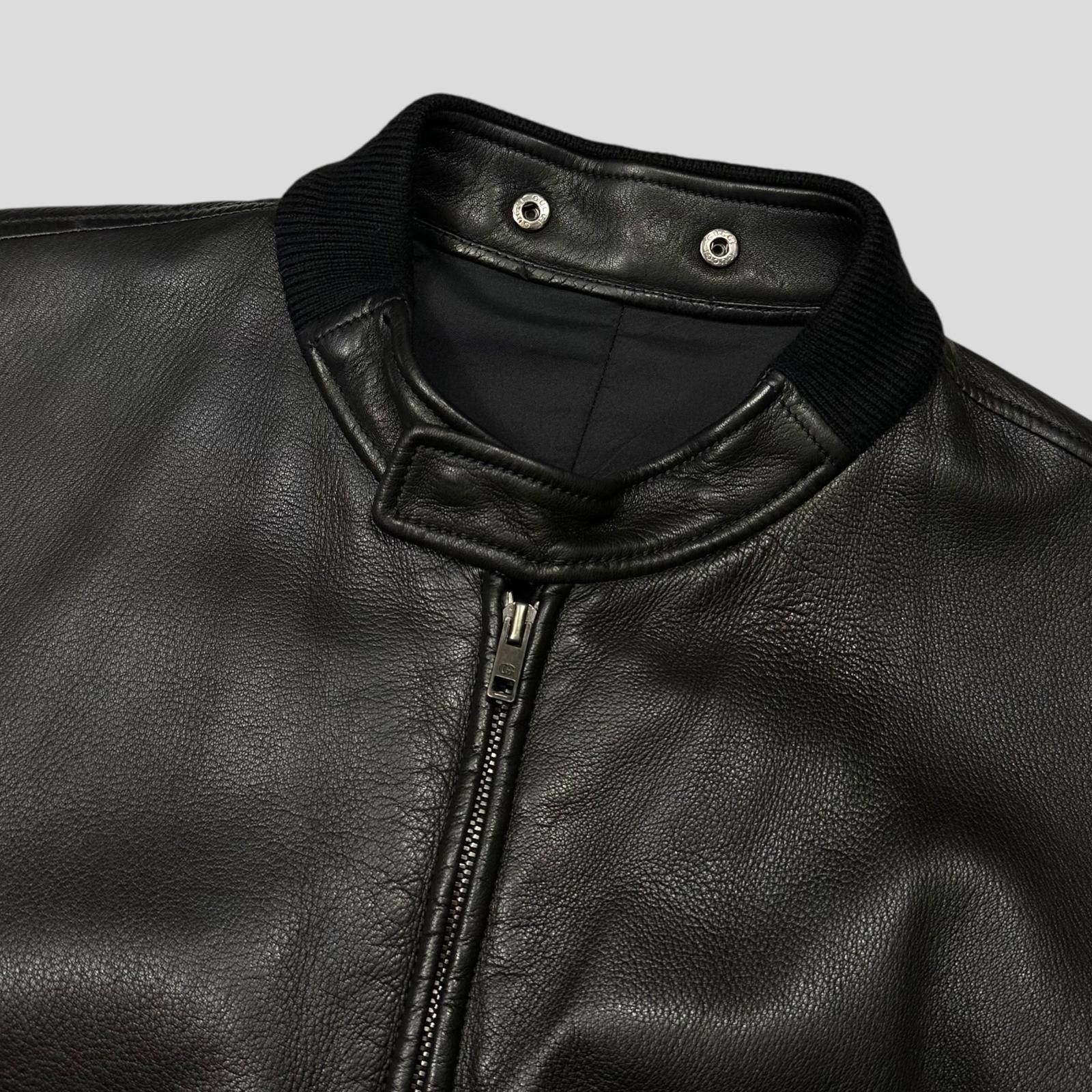 Gucci Gucci by Tom Ford FW03 Leather Silk Pleat Flight Jacket M/L Size US M / EU 48-50 / 2 - 9 Thumbnail