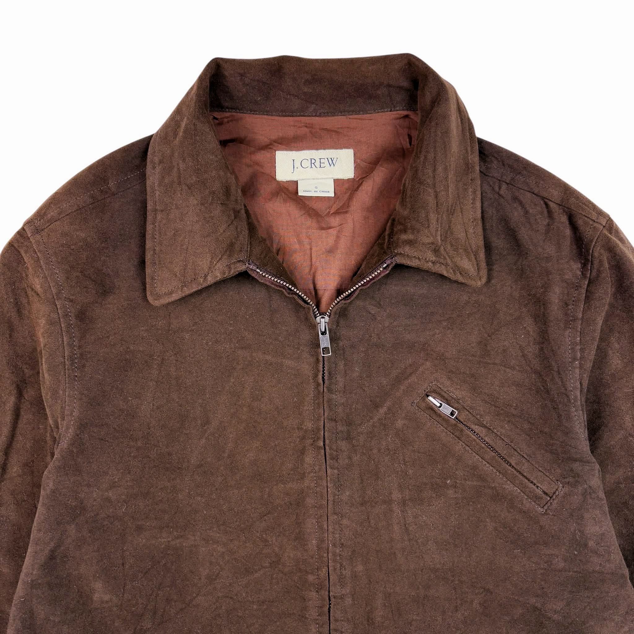 J.Crew J.CREW Men Brown Suede Zip-Up Jacket Size US S / EU 44-46 / 1 - 6 Thumbnail